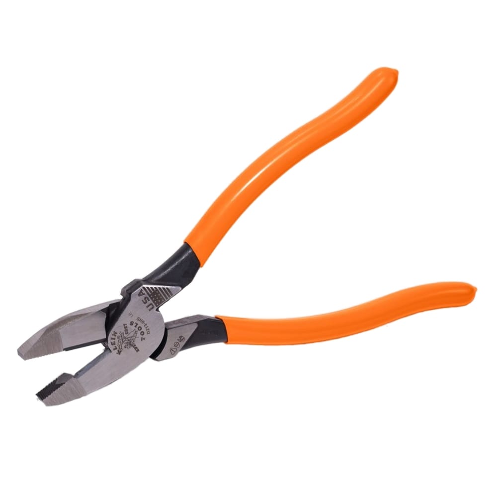 Klein Tools Lineman's Pliers, New England Nose, 9-Inch