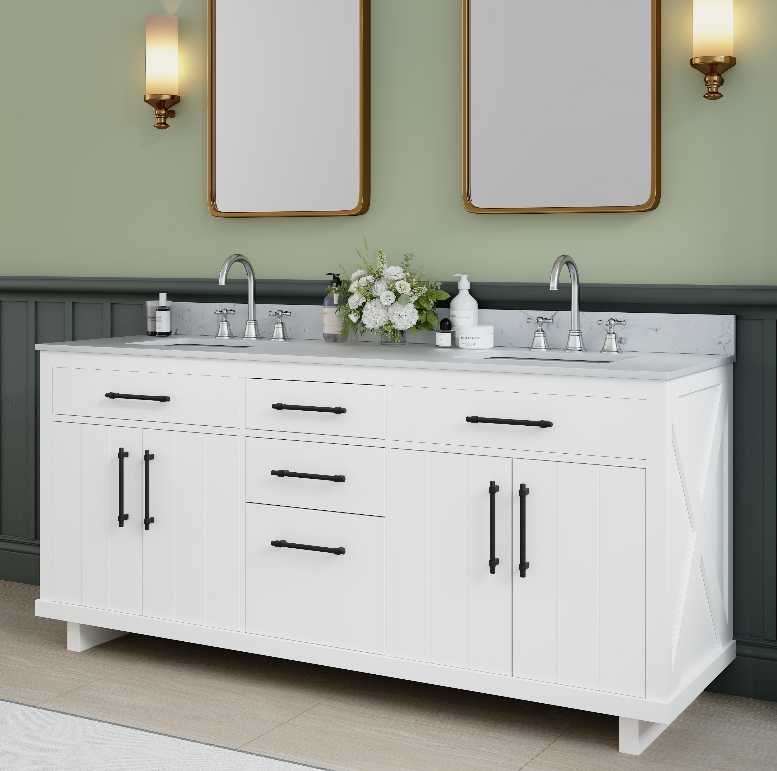 VOUA SAF-DXDRZJ8-GY Bath-Vanity-Combo - View #2