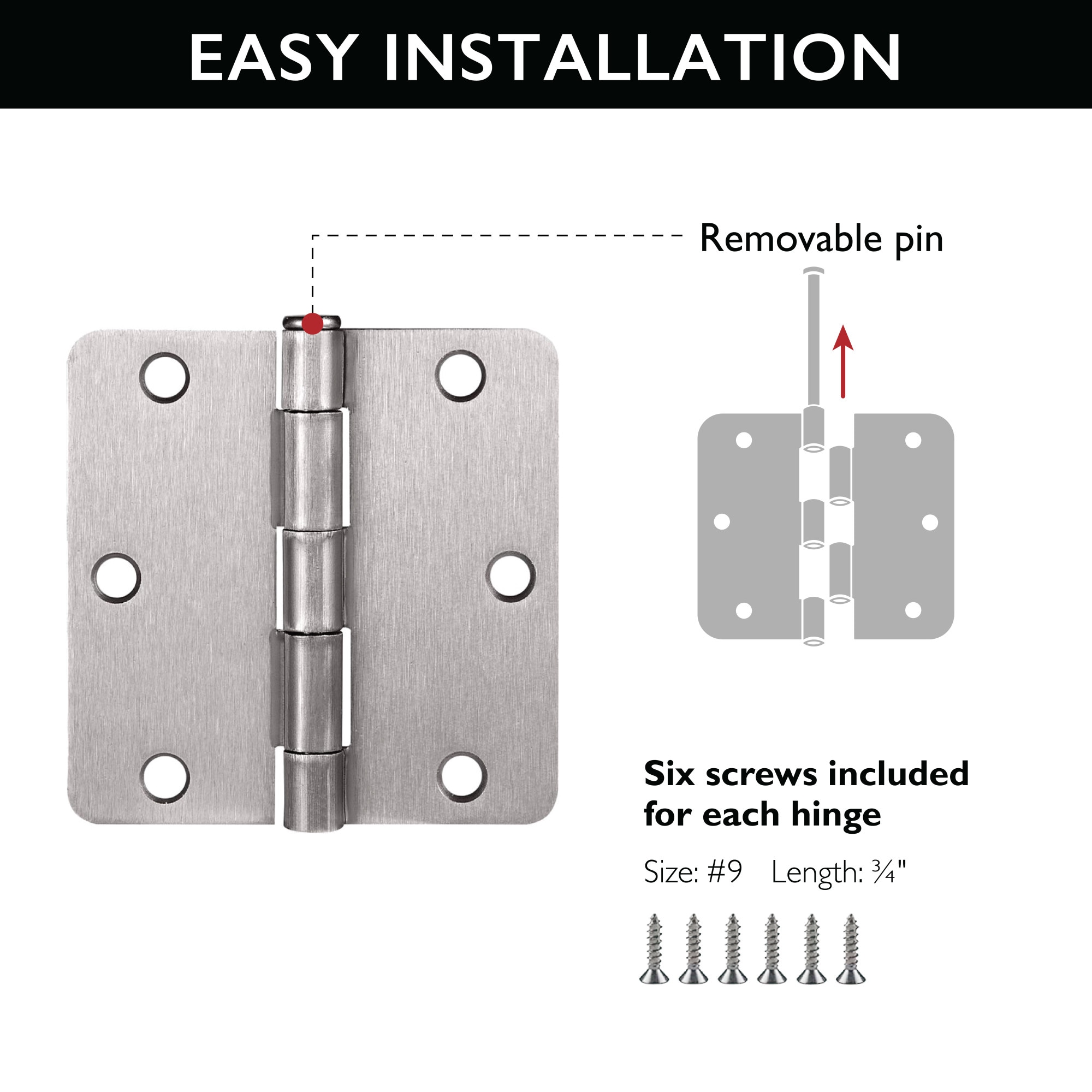 Design House 186064 Entry-Door-Hinges - View #3