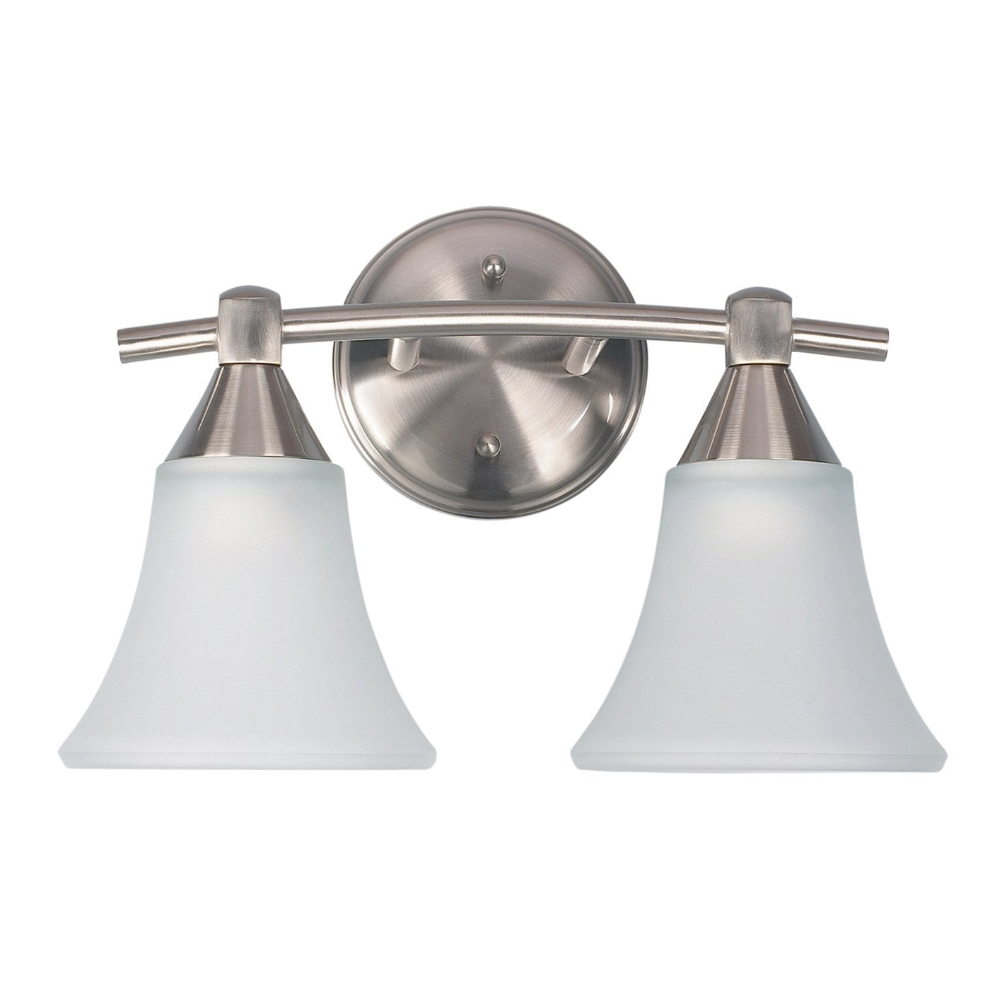 Canarm IVL221A02BPT Grace 12.5-in 2 -Light Brushed Pewter Modern/contemporary Vanity light