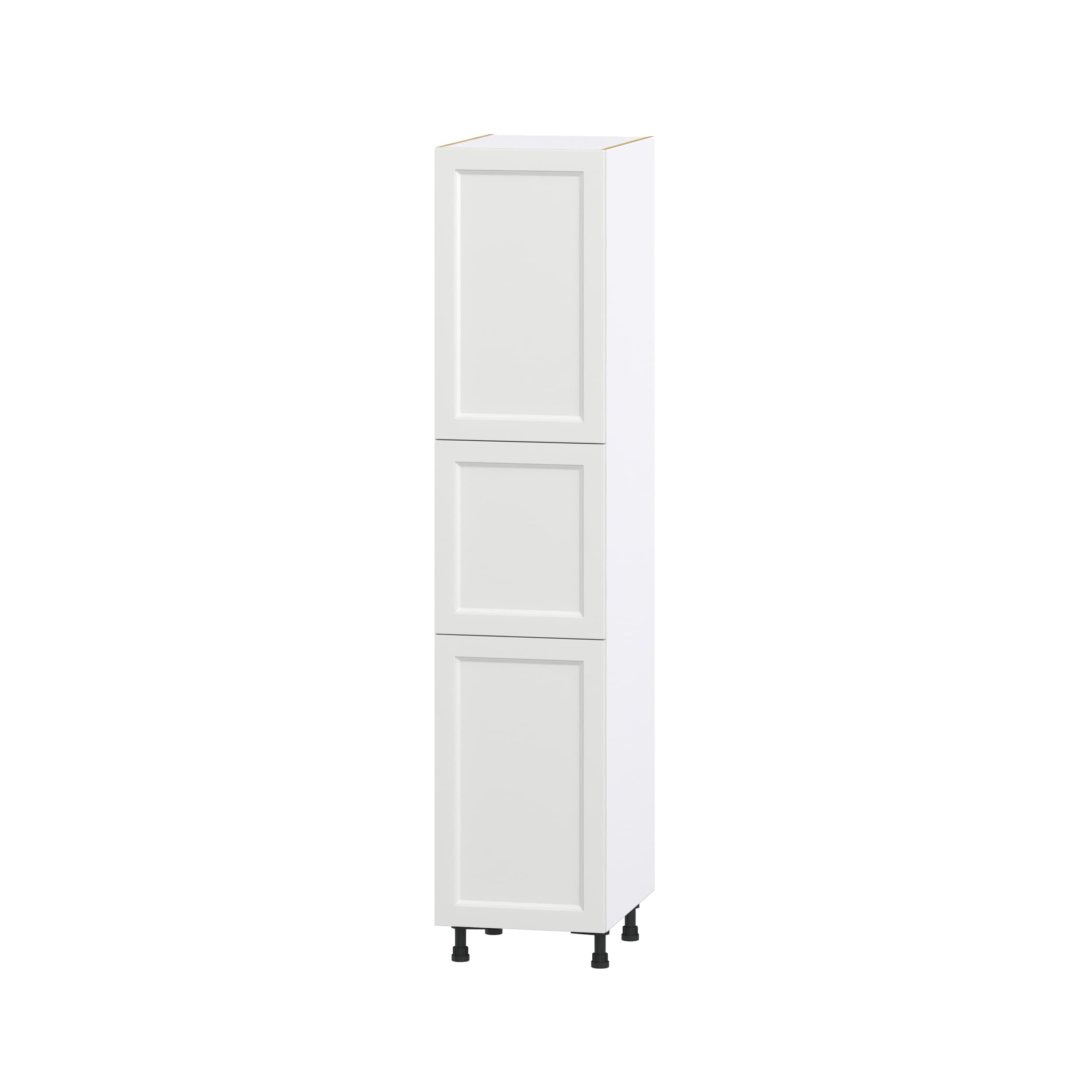 Hugo&Borg Riviera 18-in W x 84.5-in H x 24-in D Bright White Pantry Fully Assembled Cabinet (Recessed Panel Shaker Door Style)