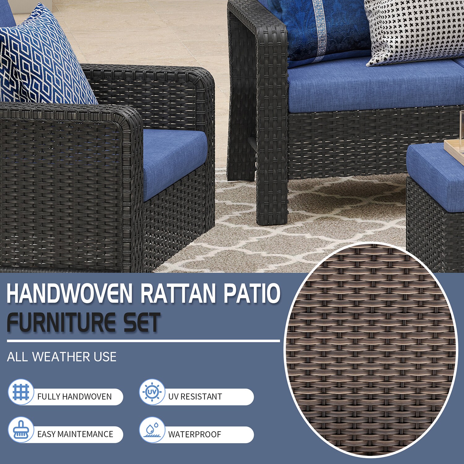 GZMR GZ-W2775BG7 Patio-Conversation-Sets - View #10