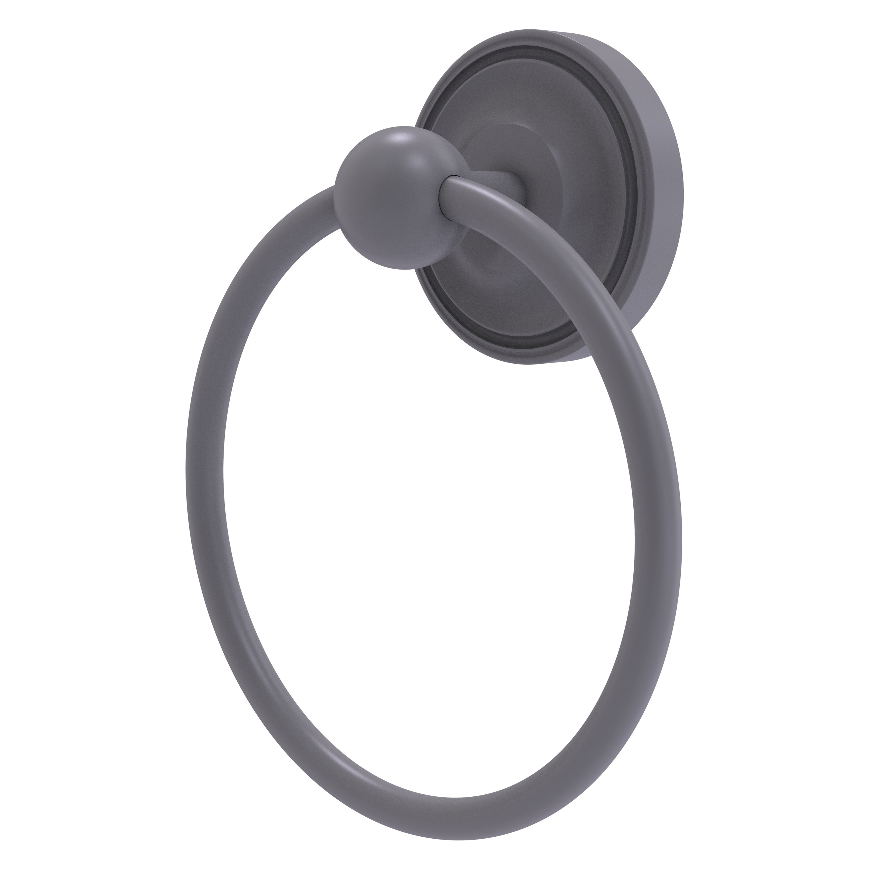 Allied Brass PR-16-GYM Prestige Regal Matte Gray Wall mount Single Towel Ring