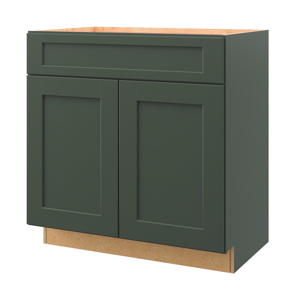allen + roth 444GW Galway 33-in Sage Bathroom Vanity Base Cabinet without Top