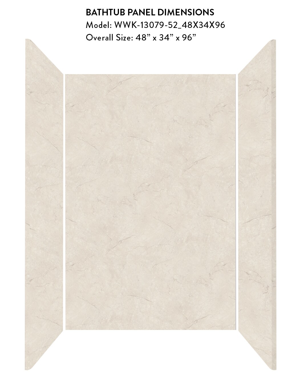 Wetwall WWK130795248X34X96 Shower-Wall-Surrounds - View #3