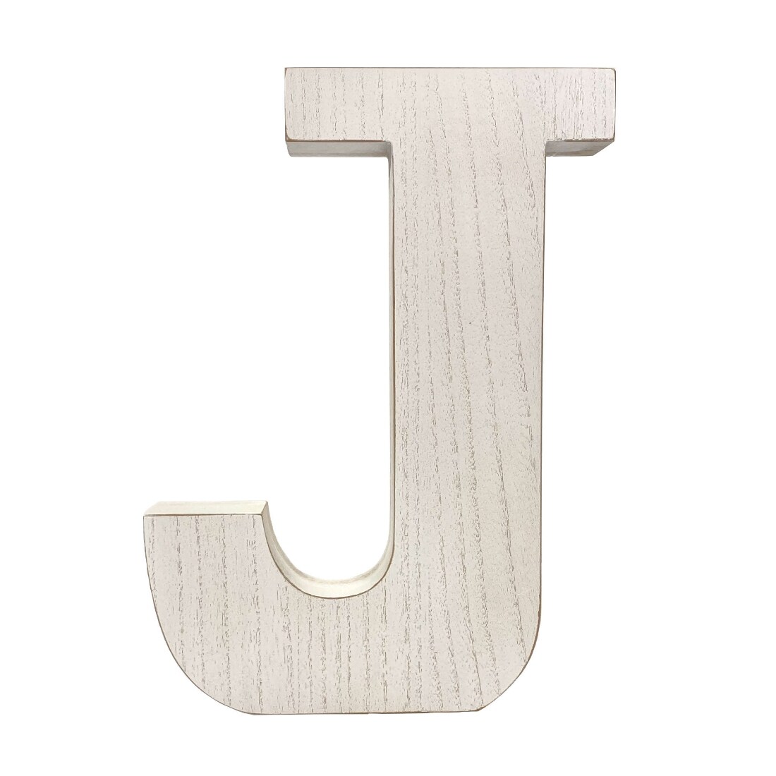 HomeRoots Contemporary White Washed MDF Wood Letter Sculpture 15.75-in ...