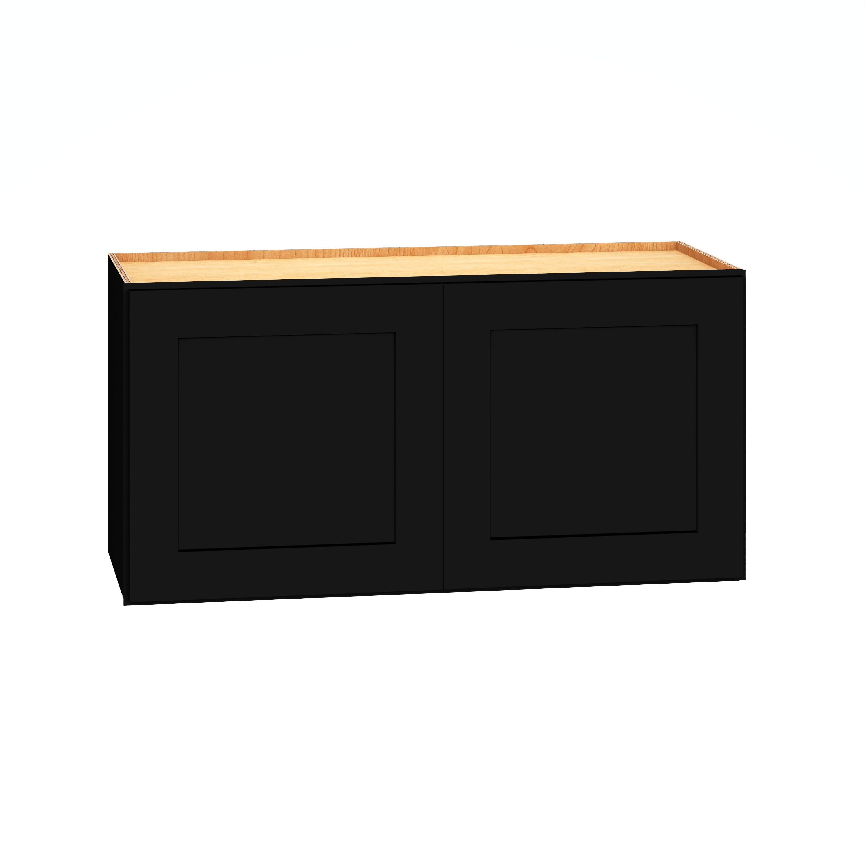 Diamond Express 61I-W3015 Jamestown 30-in W x 15-in H x 12-in D Black Wall Fully assembled Plywood Cabinet (Recessed Panel Shaker)