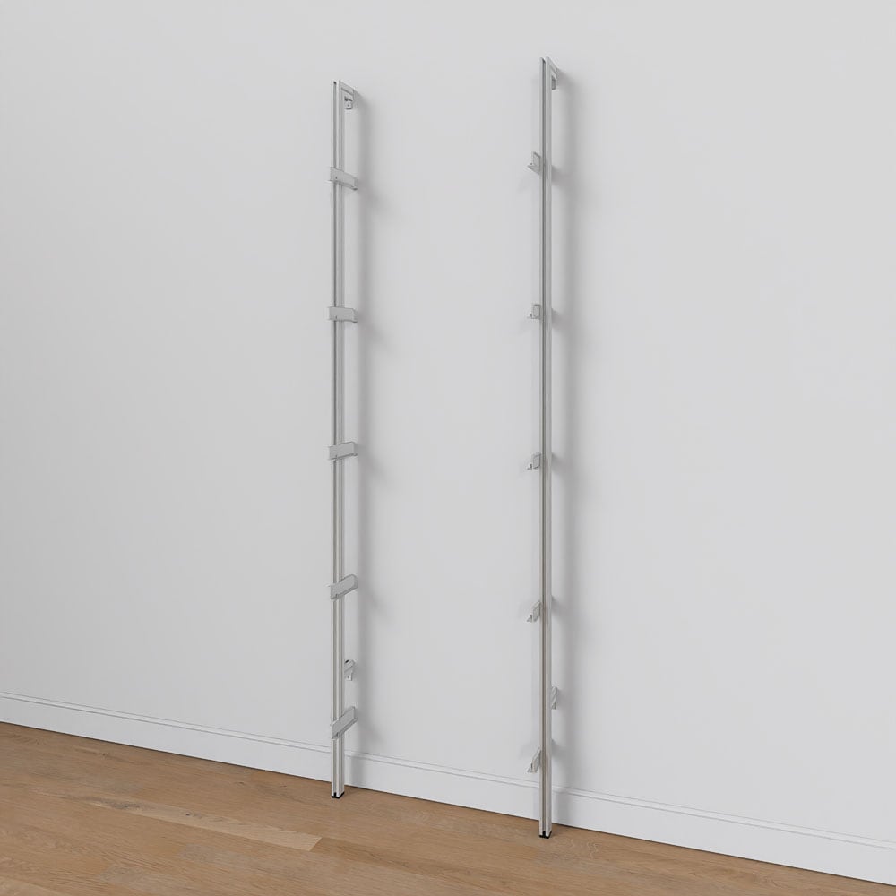 Modern Shelving ALUMPAL-6SS 6-in D x 24-in L Aluminum Aluminum Rectangular Bracket shelf