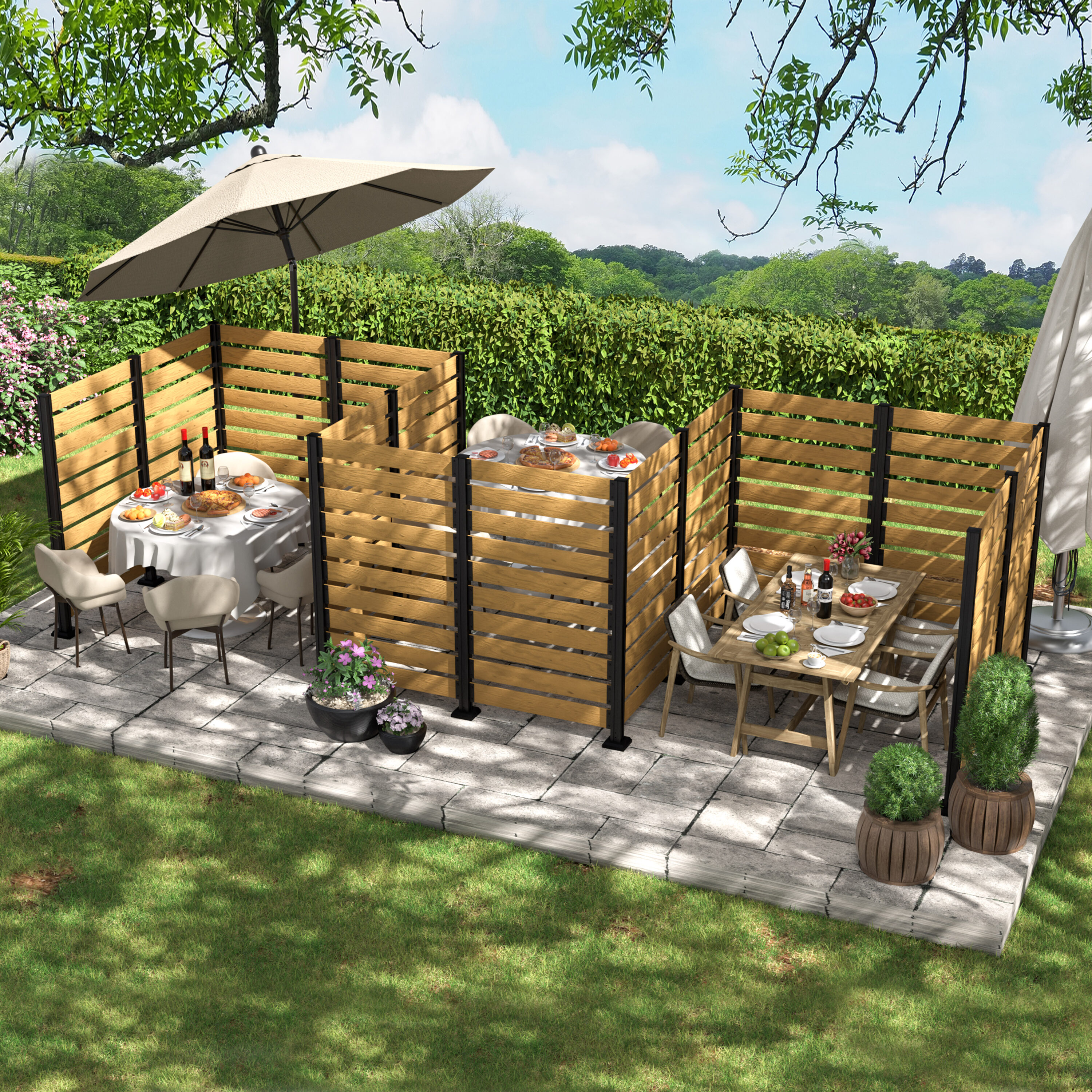 VEIKOUS PG0218-02NW-4 Outdoor-Privacy-Screen - View #14