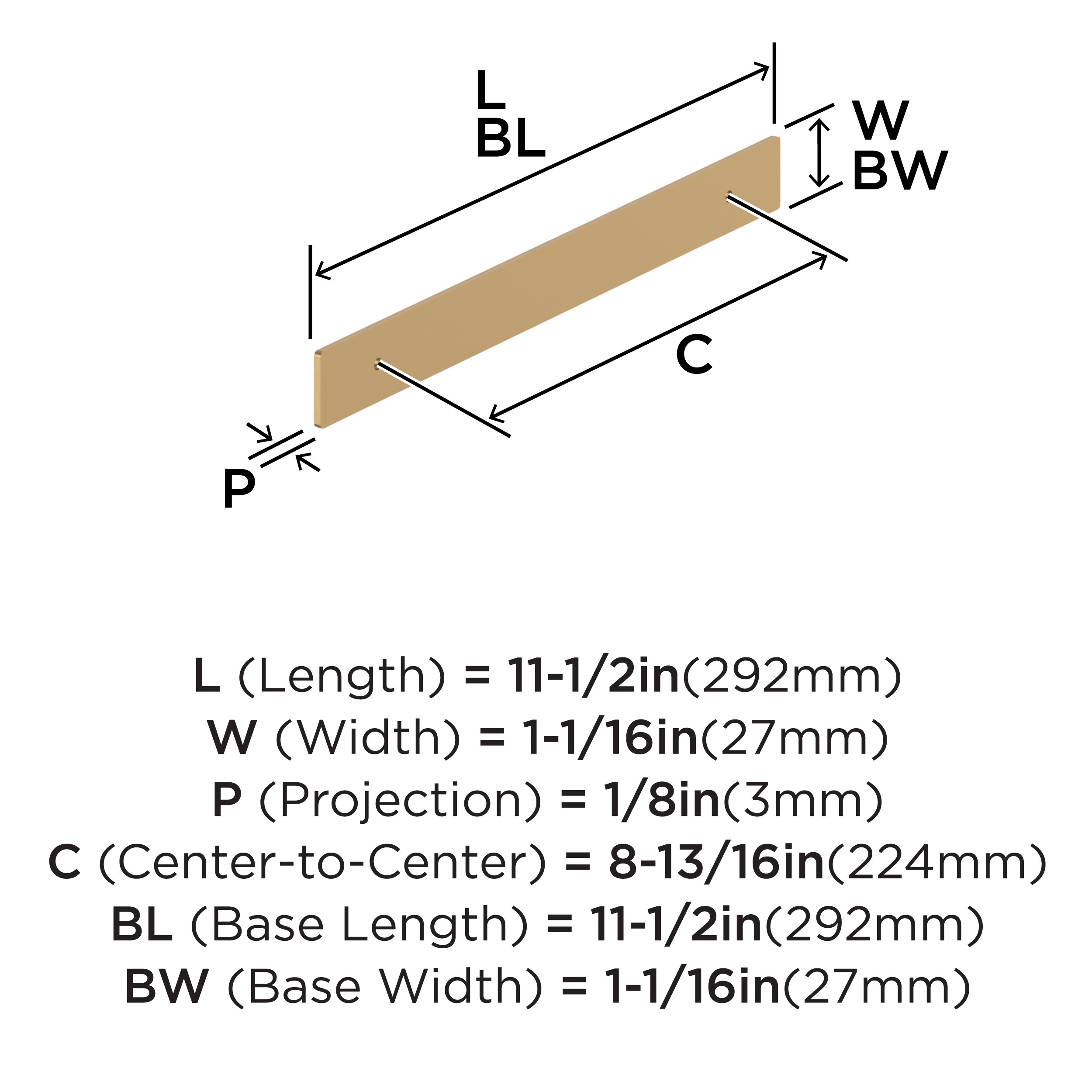 Amerock BP37606CZ backplates - View #4