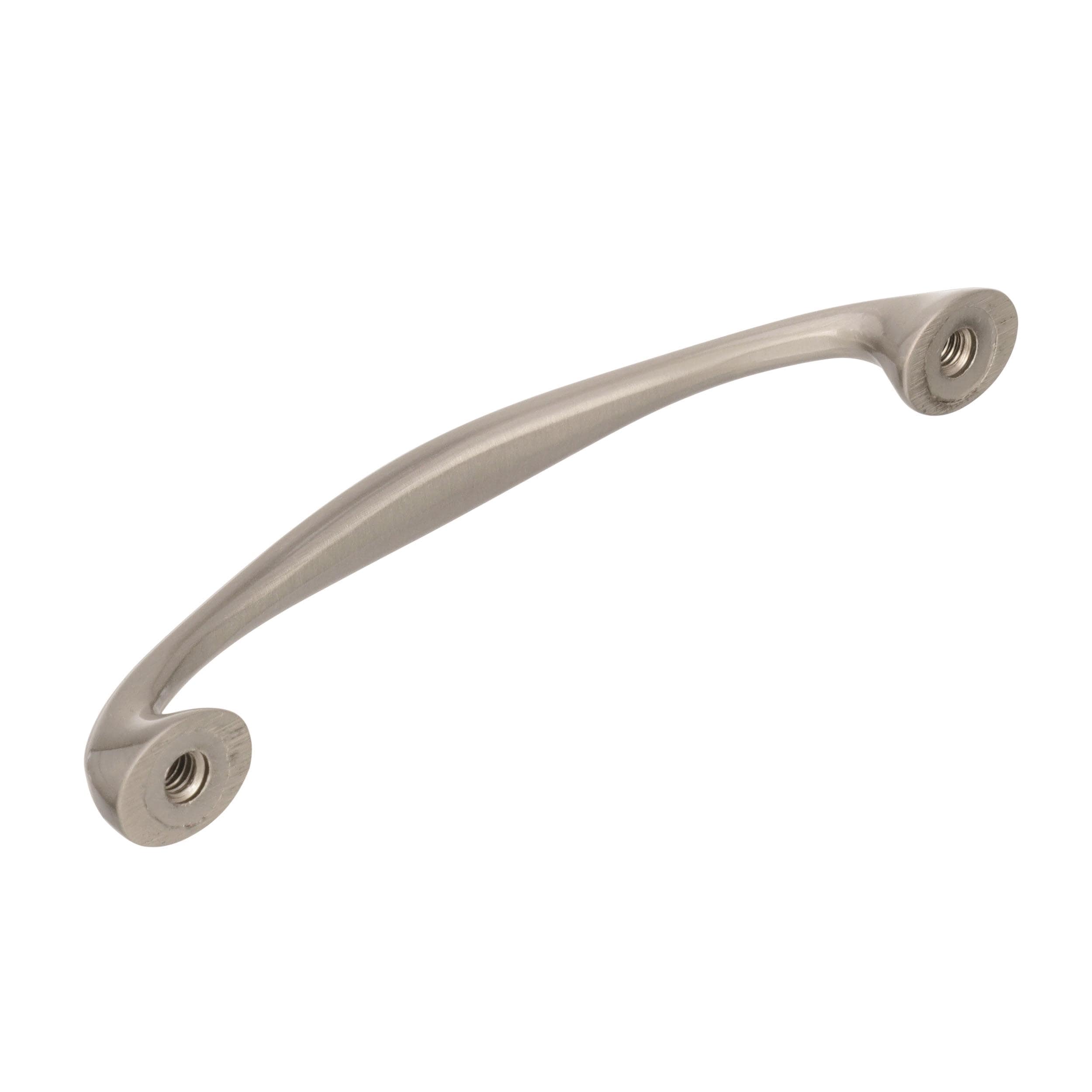 Satin Nickel 3-3/4" Modern Cabinet Pull with Mounting Hardware