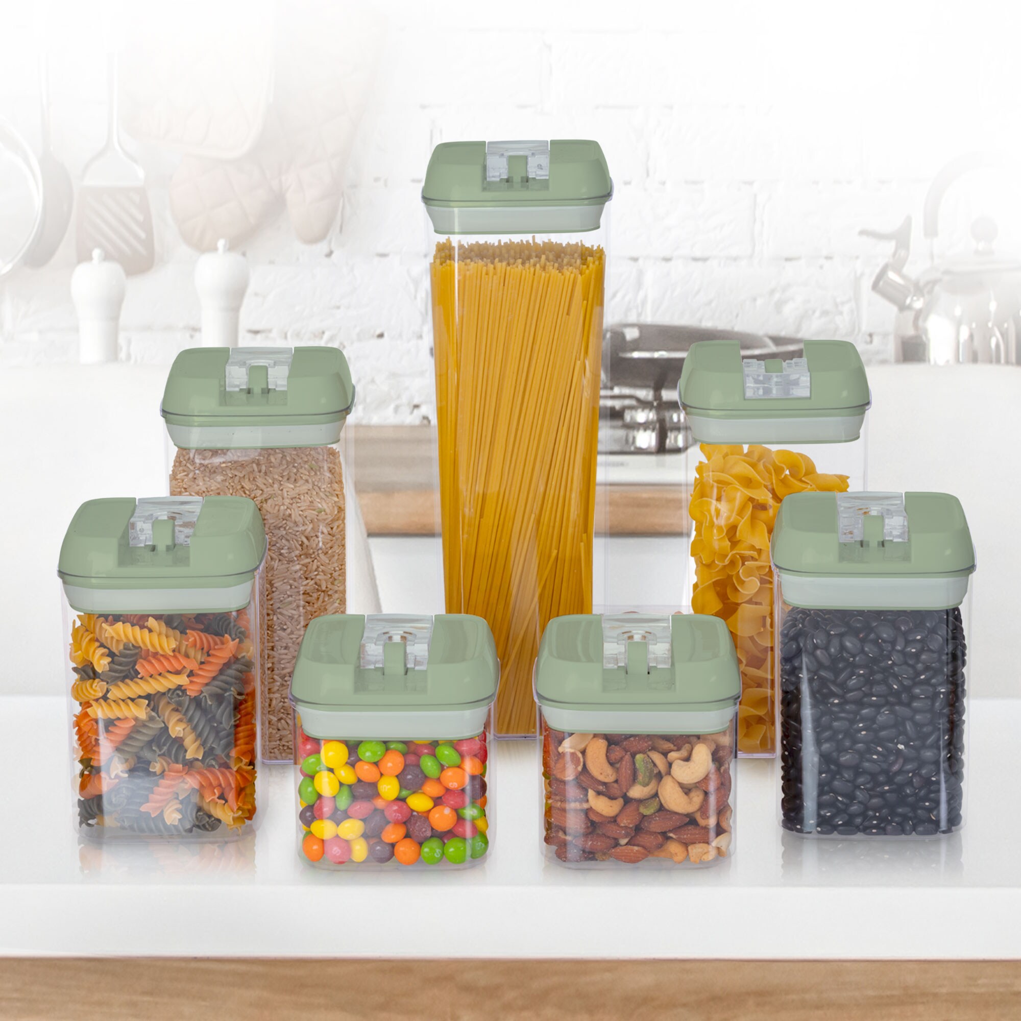 Cheer Collection CC-7PCFSTRCNR-OLV Food-Storage-Containers - View #3