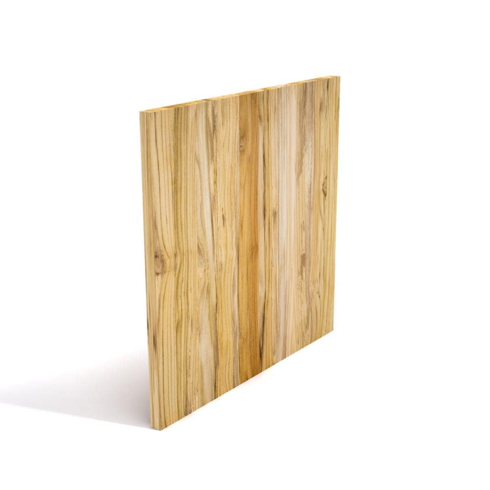 RELIABILT 062350 1-in x 24-in x 2-ft Unfinished FAS Better S4S Teak Edge-glued Hardwood Board