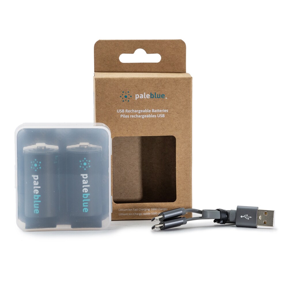 PALE BLUE - Pile rechargeable PALE BLUE USB C Cell (LR14)