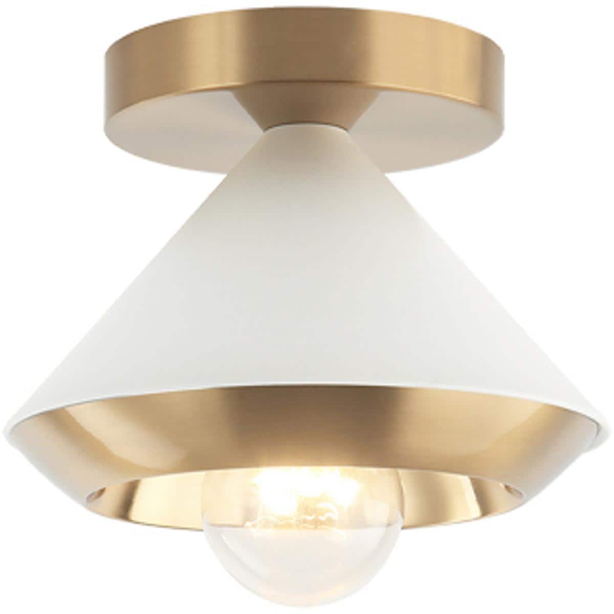 Matteo 2444458 Lighting X06801WHAG Velax Flush Mount White