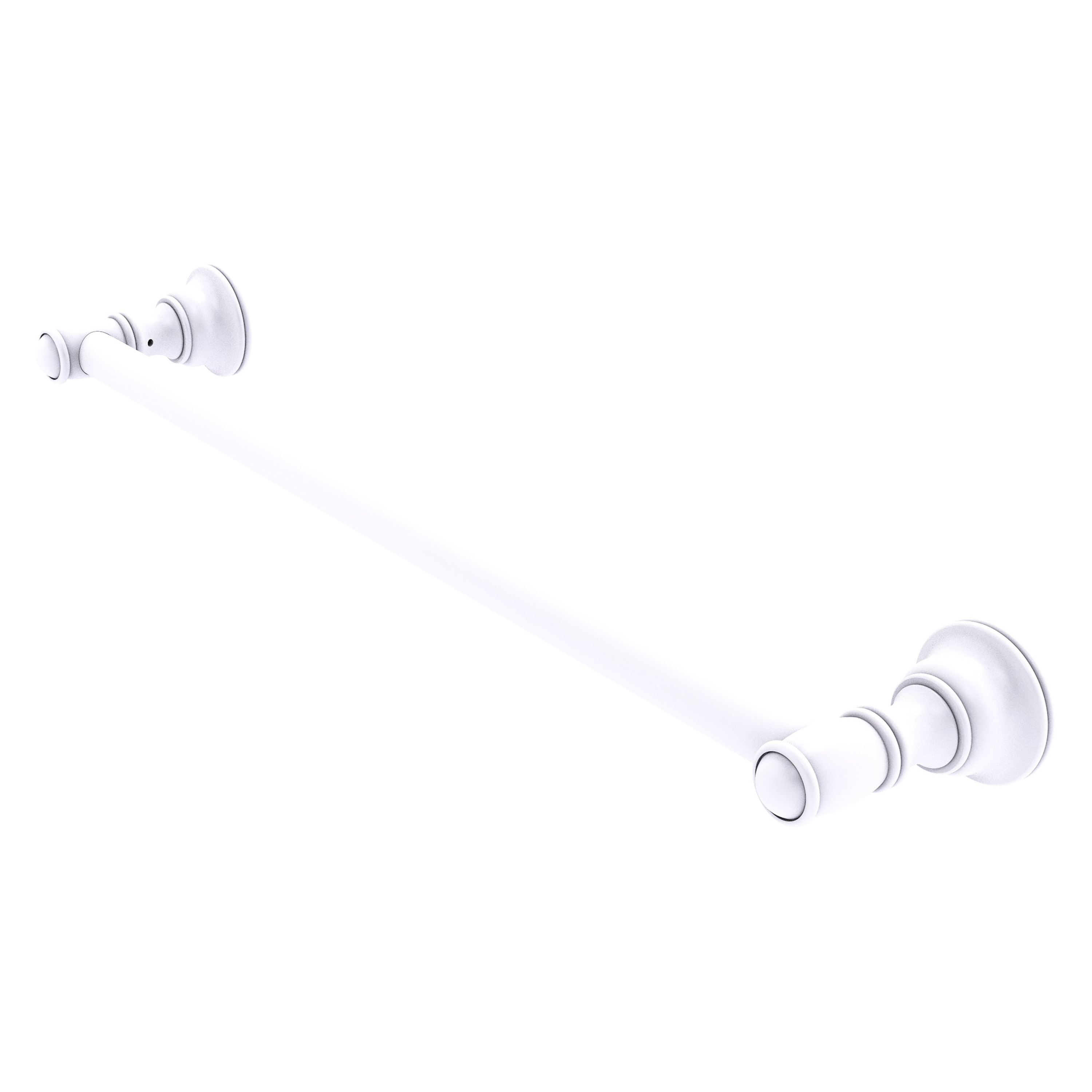 Allied Brass CL-41-18-WHM Carolina 18-in Matte White Wall mount Single Towel Bar