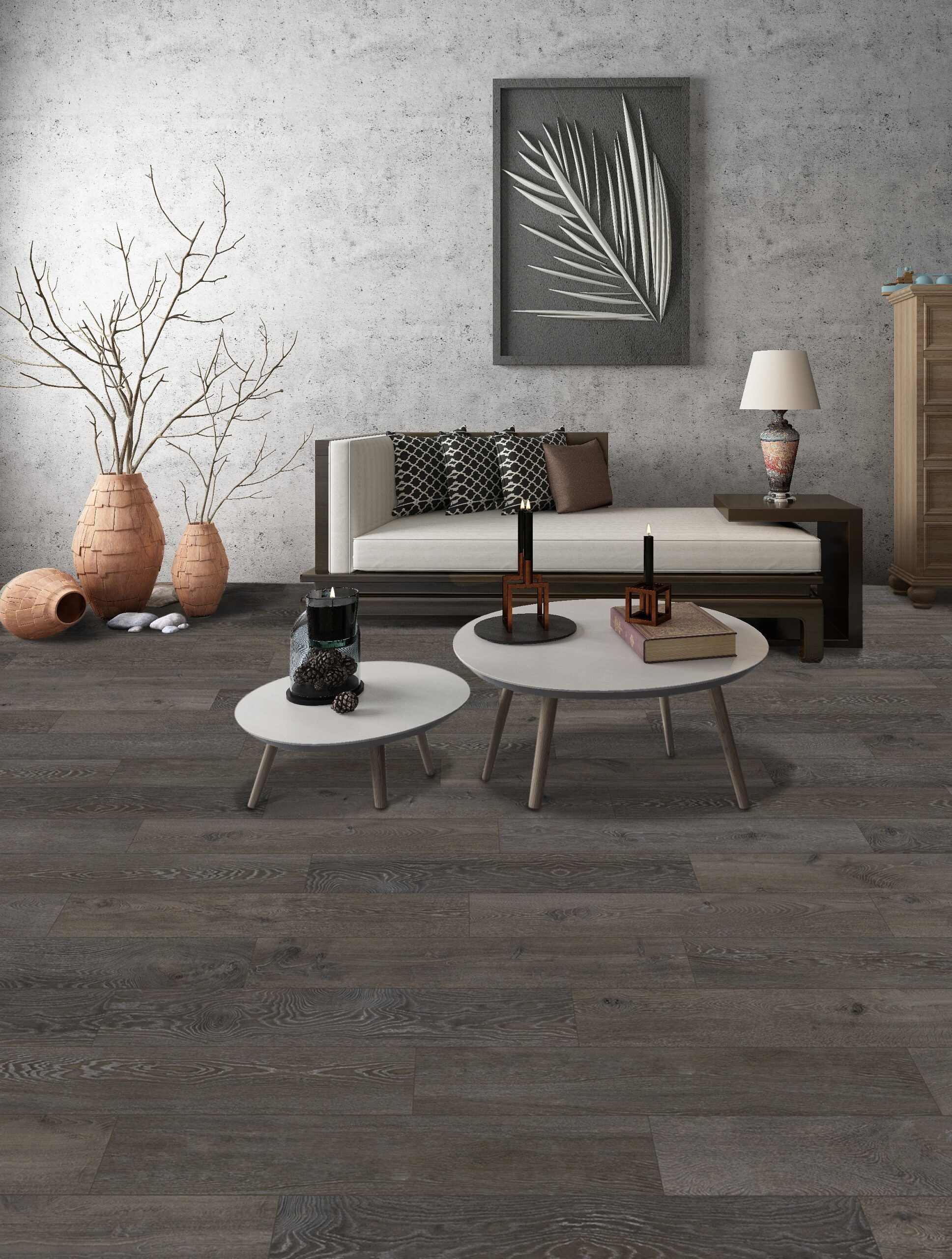 Element Flooring Armor Ochre Gray 30-mil x 6-in W x 48-in L Waterproof ...