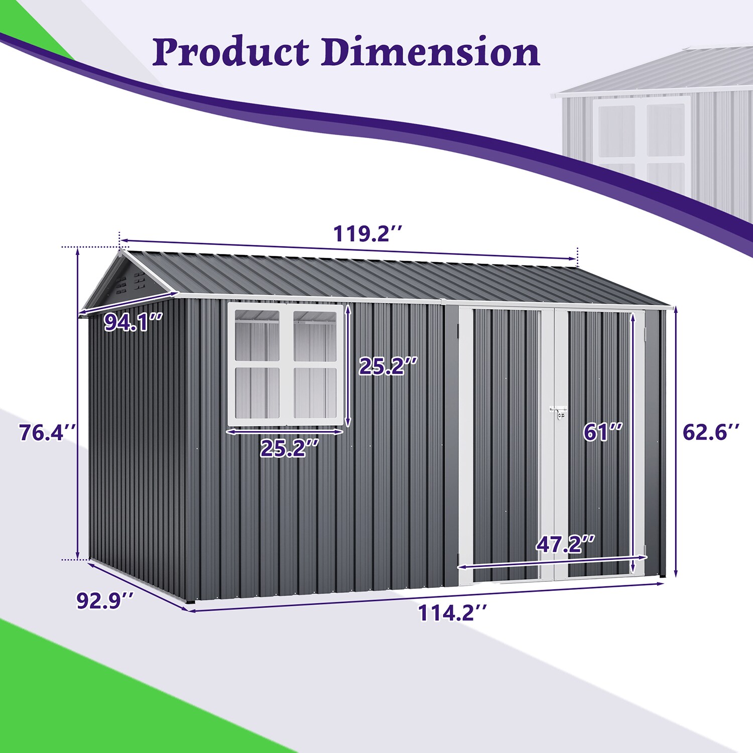 GZMR GZ-21S0005 Metal-Storage-Buildings-Sheds - View #13