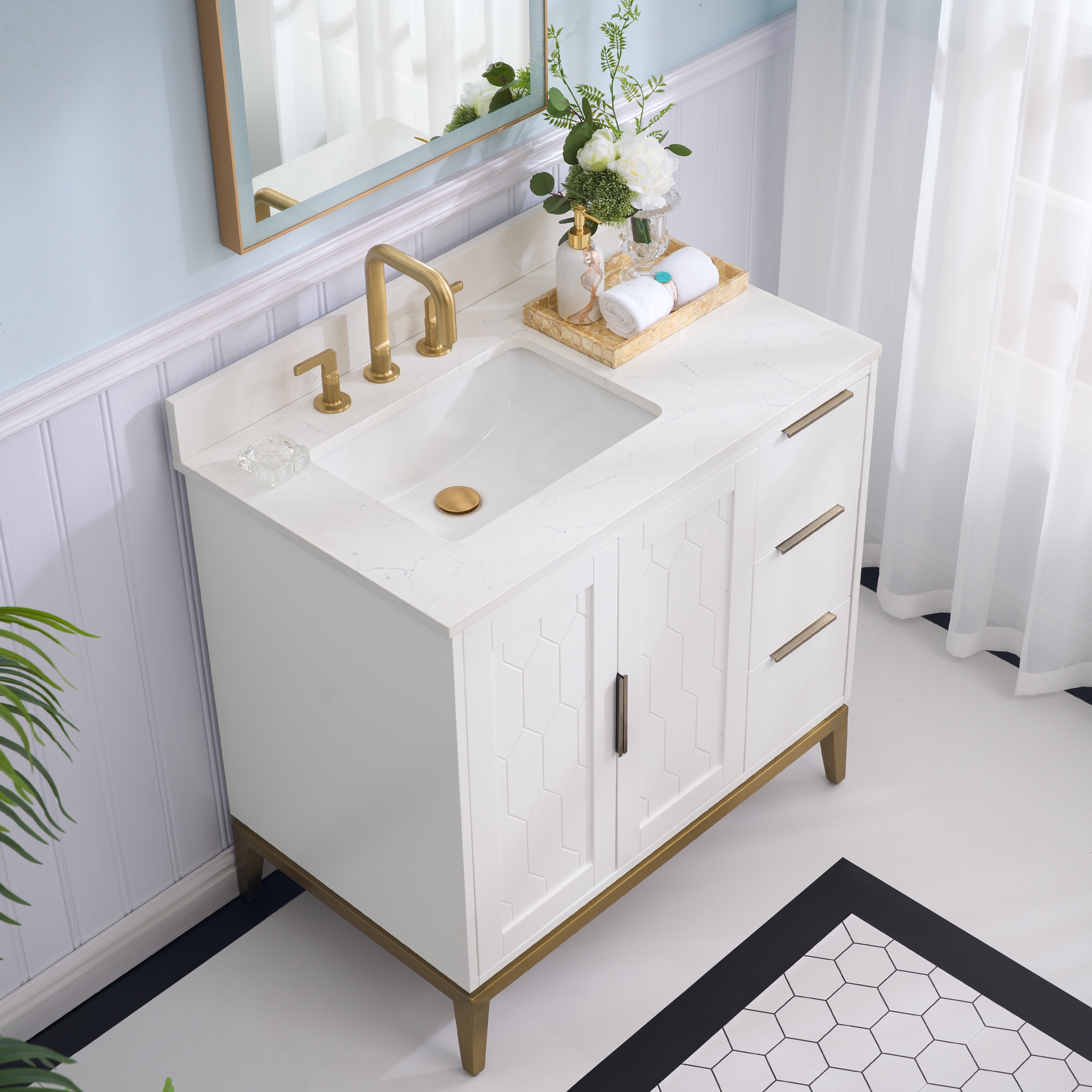 WELLFOR VEX-36LGY Bath-Vanity-Combo - View #5
