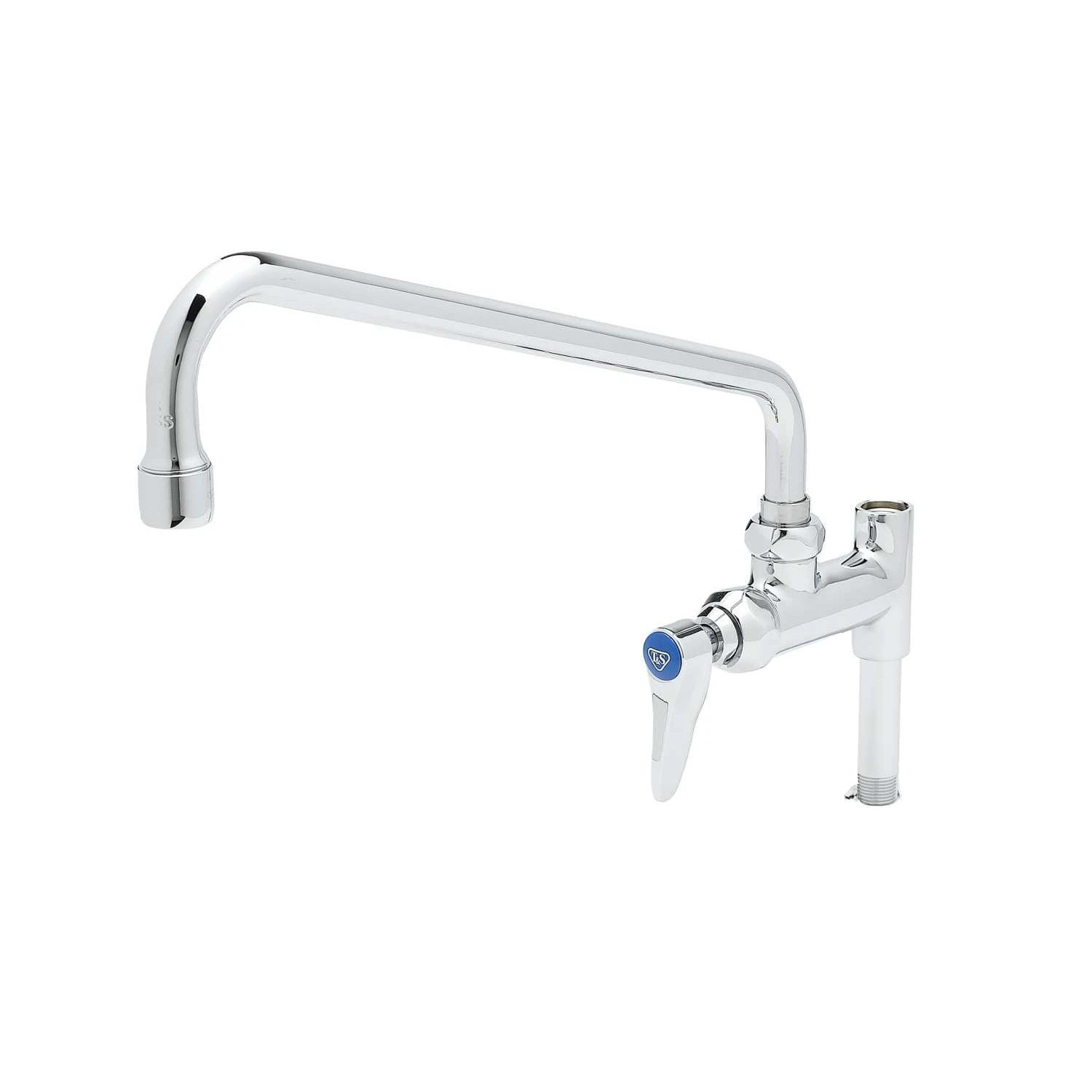 T&S Brass Add-On Faucet in Polished Chrome with 12-Inch Swing Nozzle
