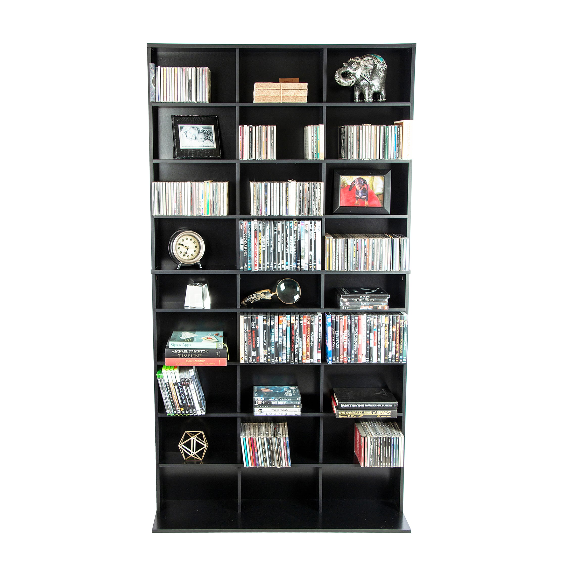 Maocao Hoom JL6481215 Black Contemporary/Modern Particleboard Media Cabinet