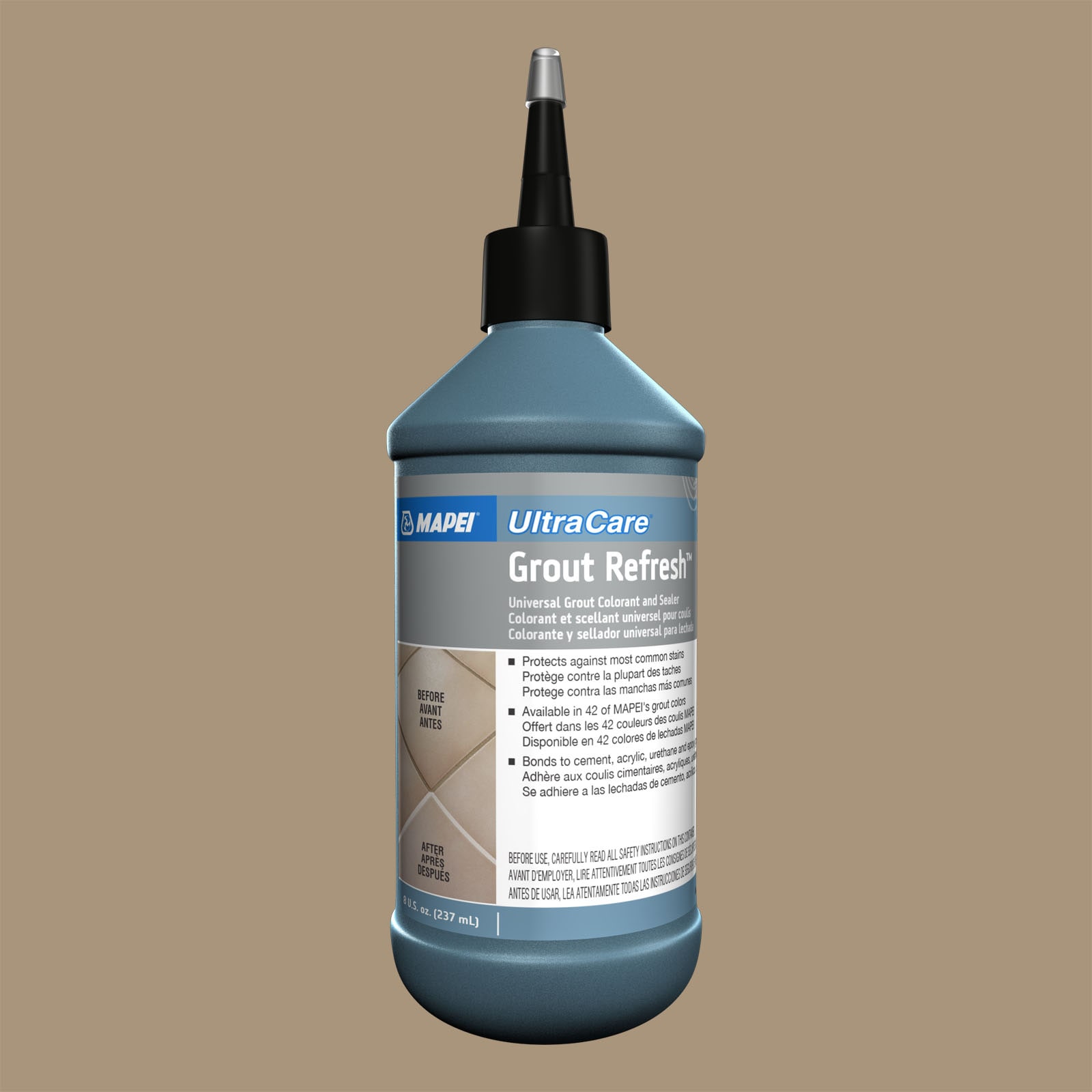 MAPEI 5LA500533 Grout Refresh 8 Fluid ounce(s) Chamois #5005 Ceramic/porcelain tile Grout sealer