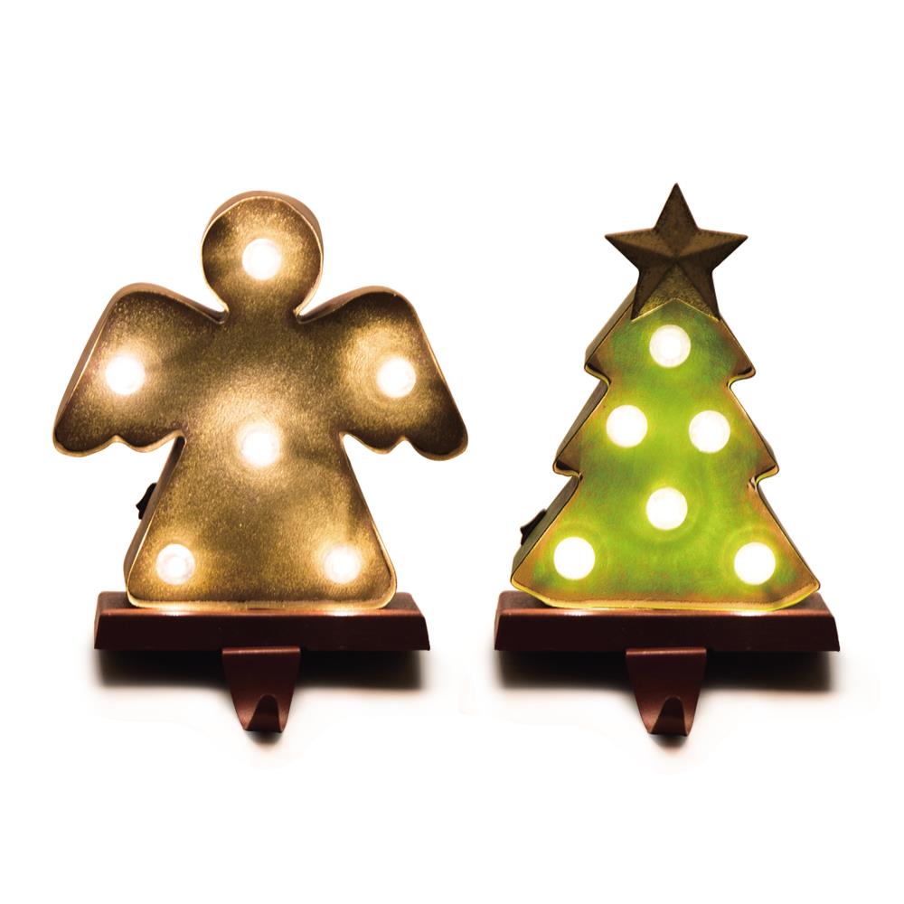 Glitzhome 2005000011 Decorative Metal Stocking Holder