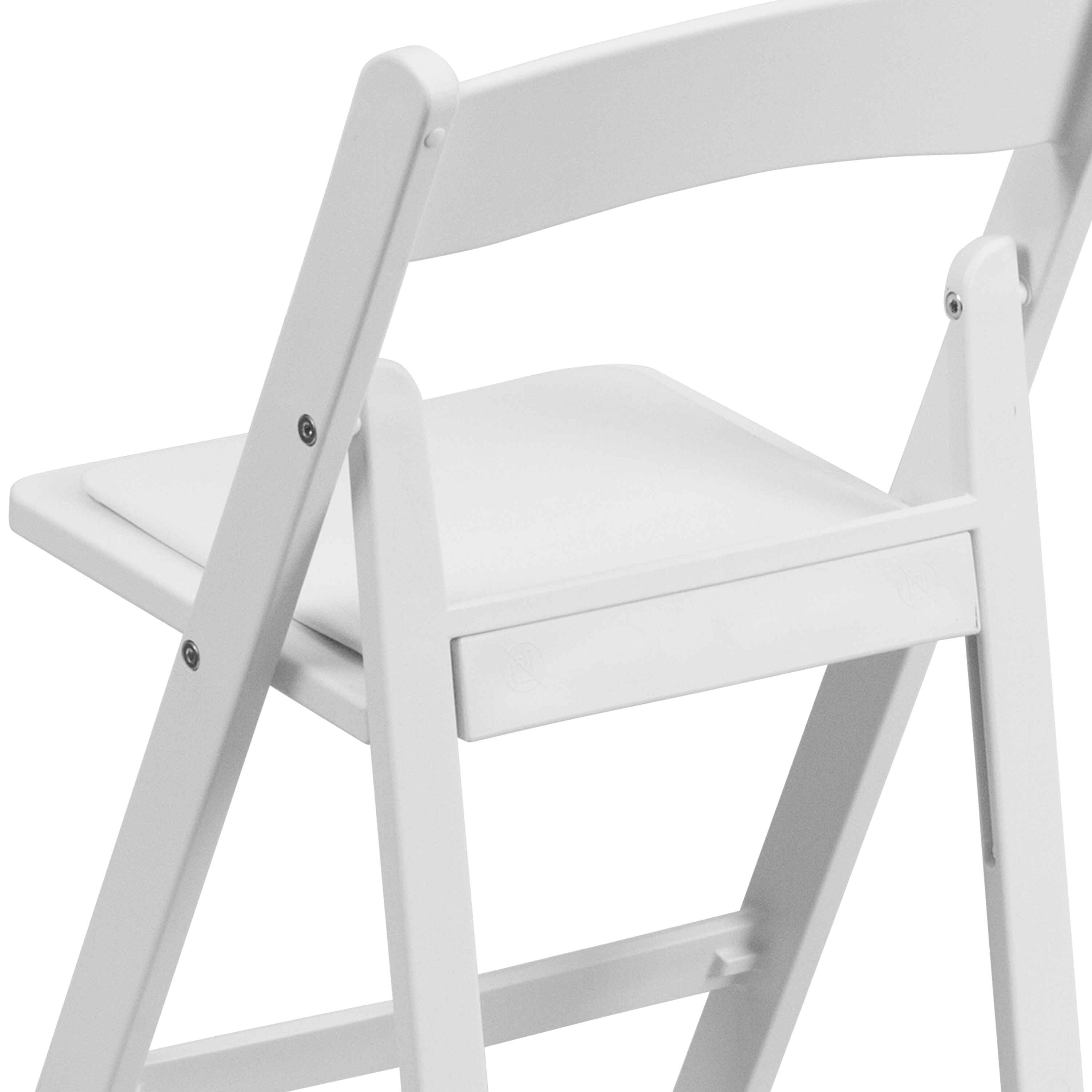 Padded discount white chair