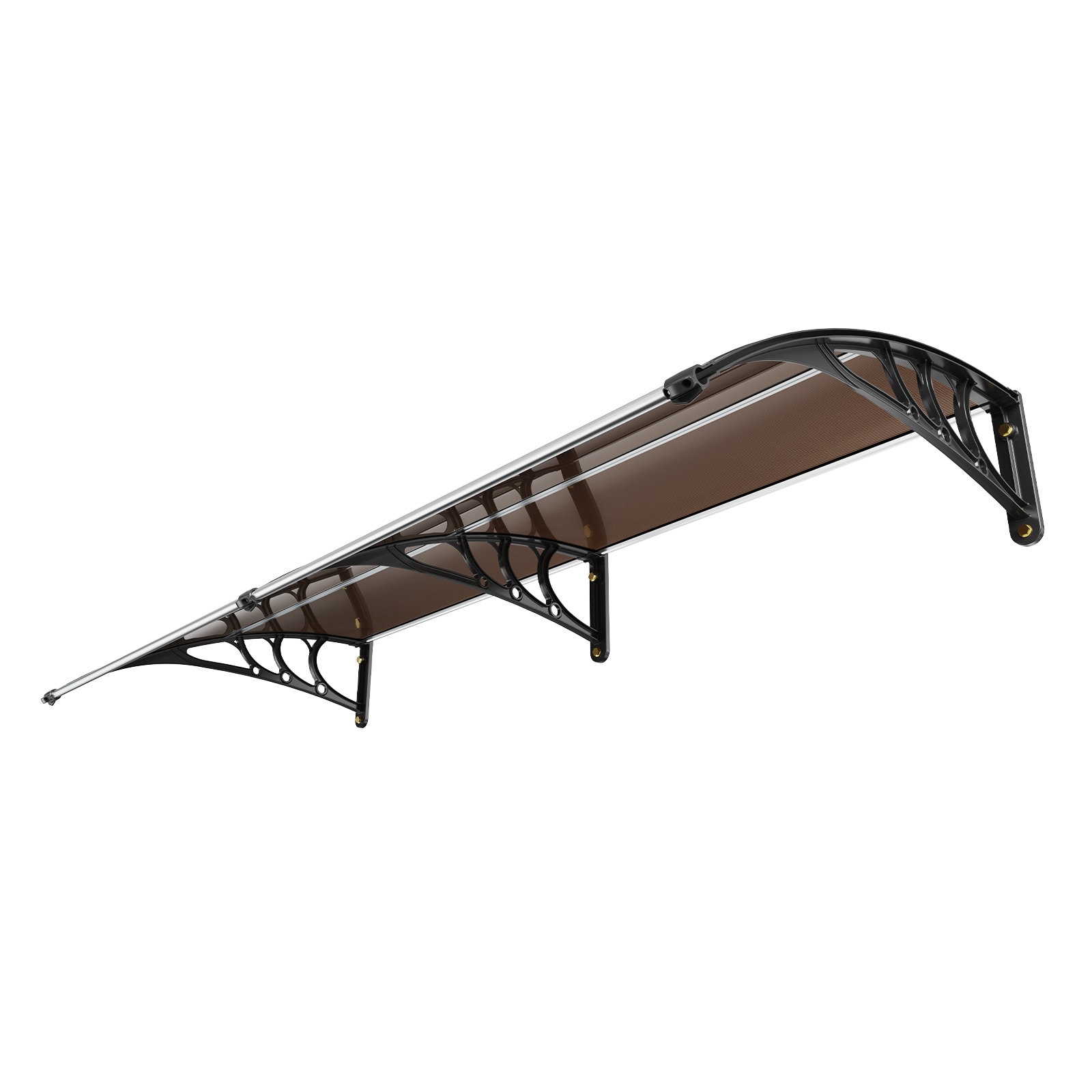 VEVOR MCZYPYCZS4080TPECV0 78.2-in Wide x 10.8-in Height PC Striped Fixed Window/Door Awning