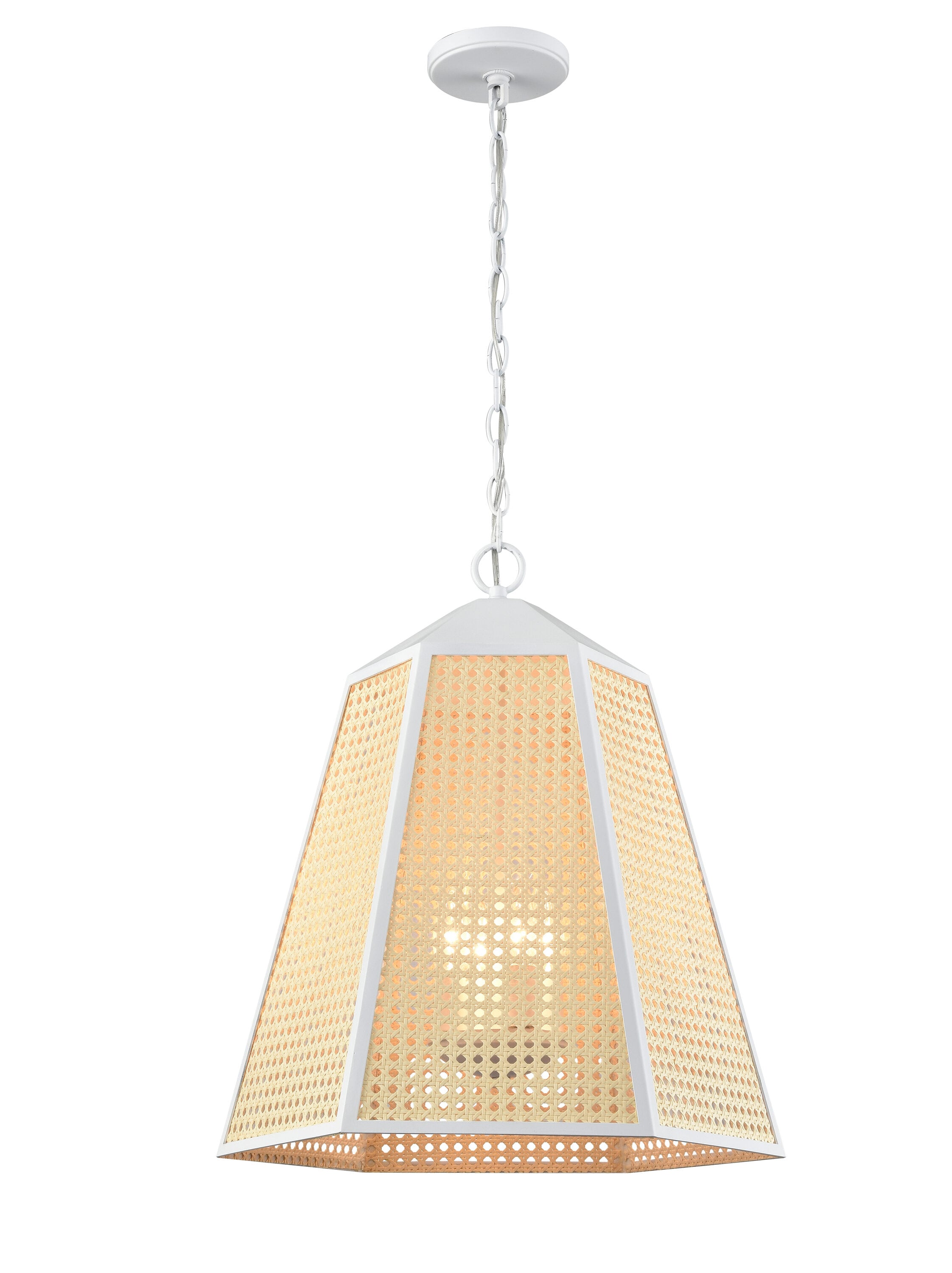 Westmore by ELK Lighting LW-202302010131 Fairway Matte White Transitional Geometric Medium Hanging Pendant light