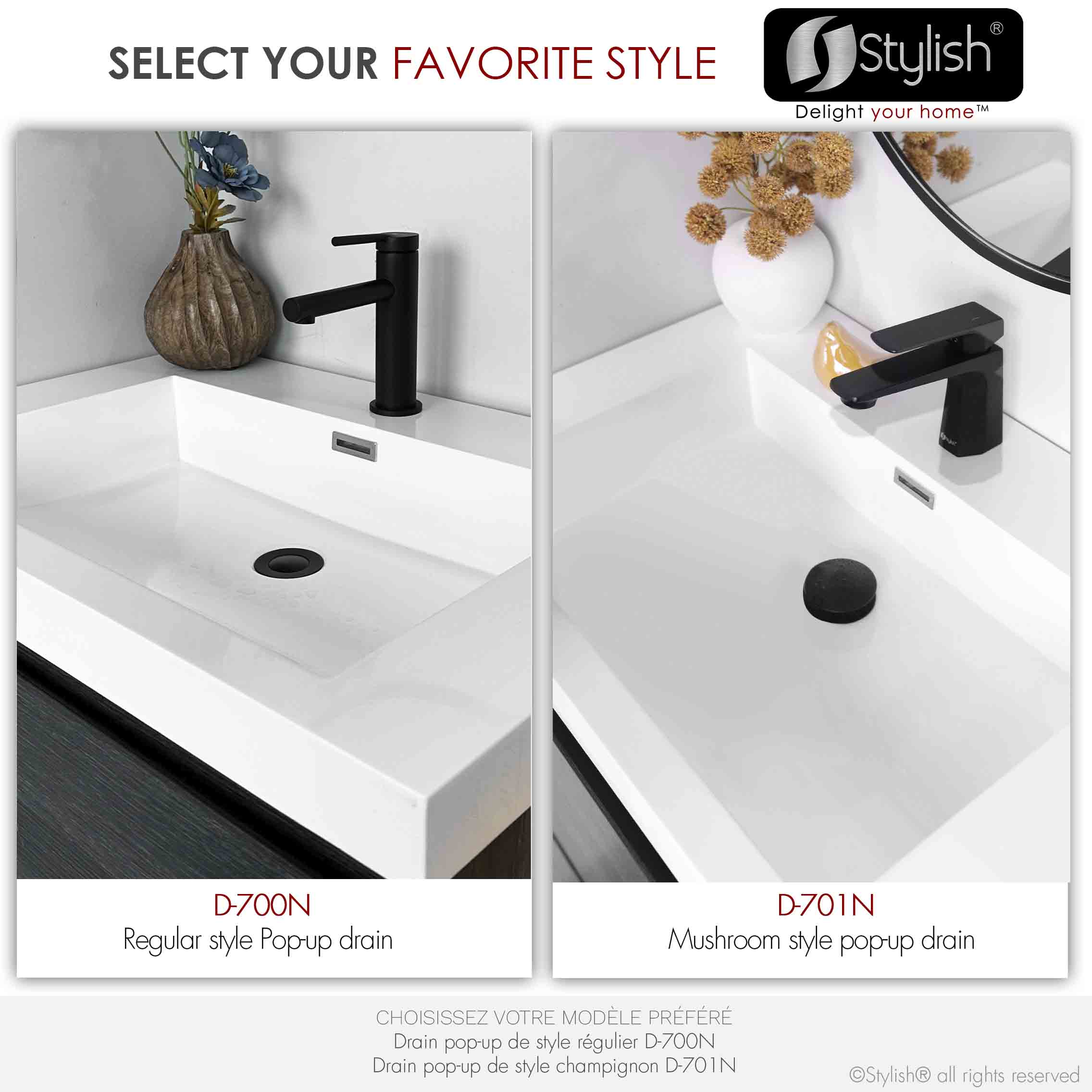 Stylish D-700N Popup-Drains-Accessories - View #10