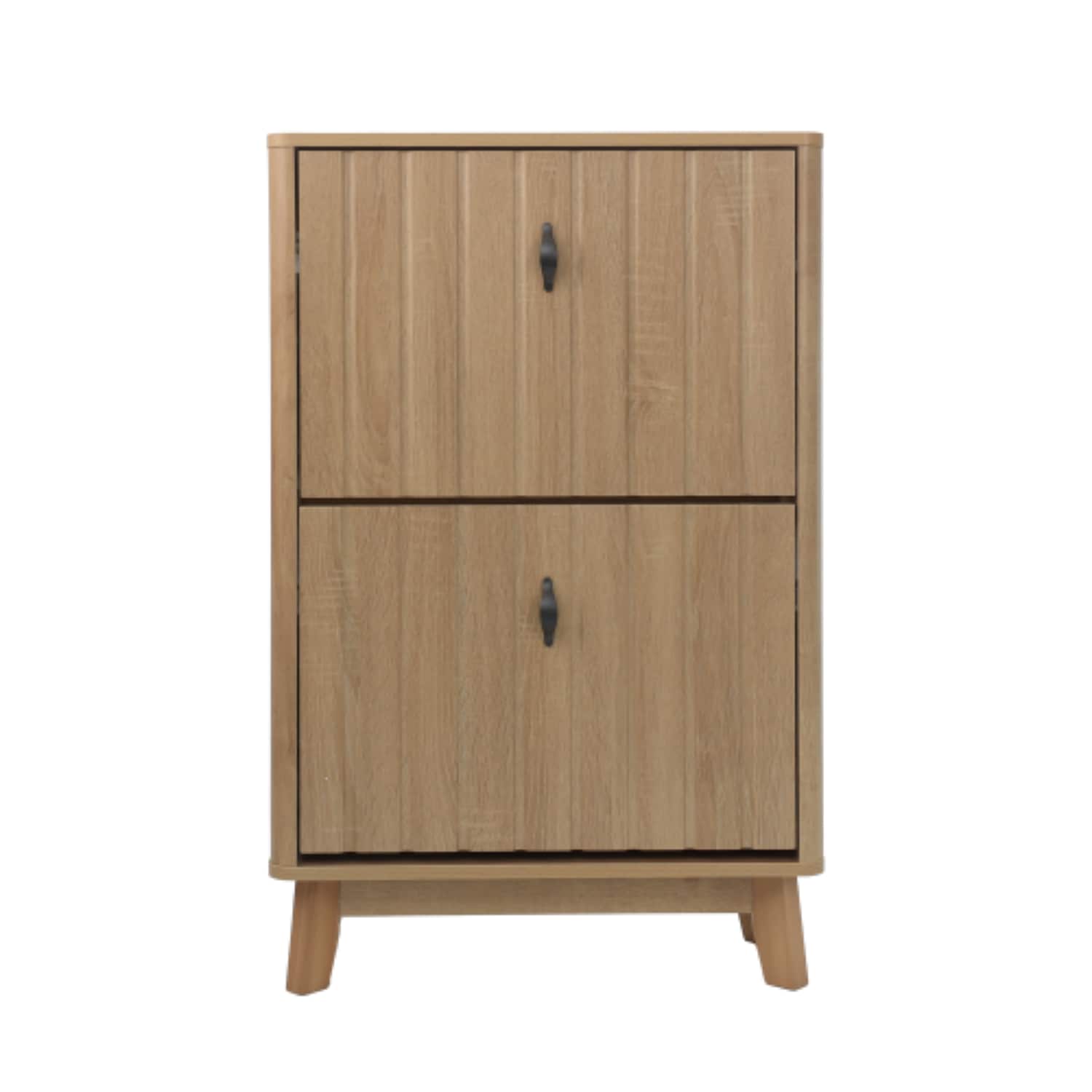 BBLLWJ 37in Tall Shoe Cabinet with Flip Drawer Doors Freestanding Entryway Shoe Storage Cabinet #BBLLWJ-W1706P511746