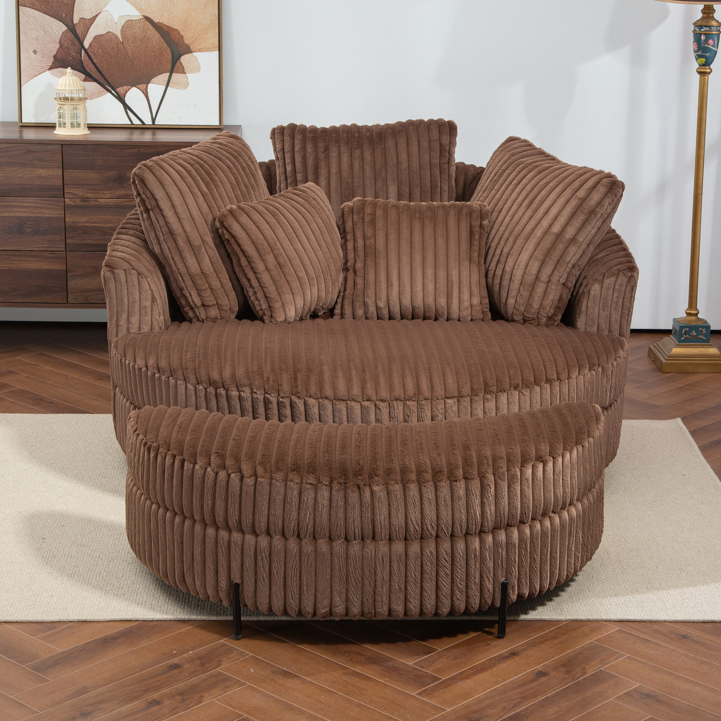 Hrinhom HC-T1002-BROWN chairs - View #2