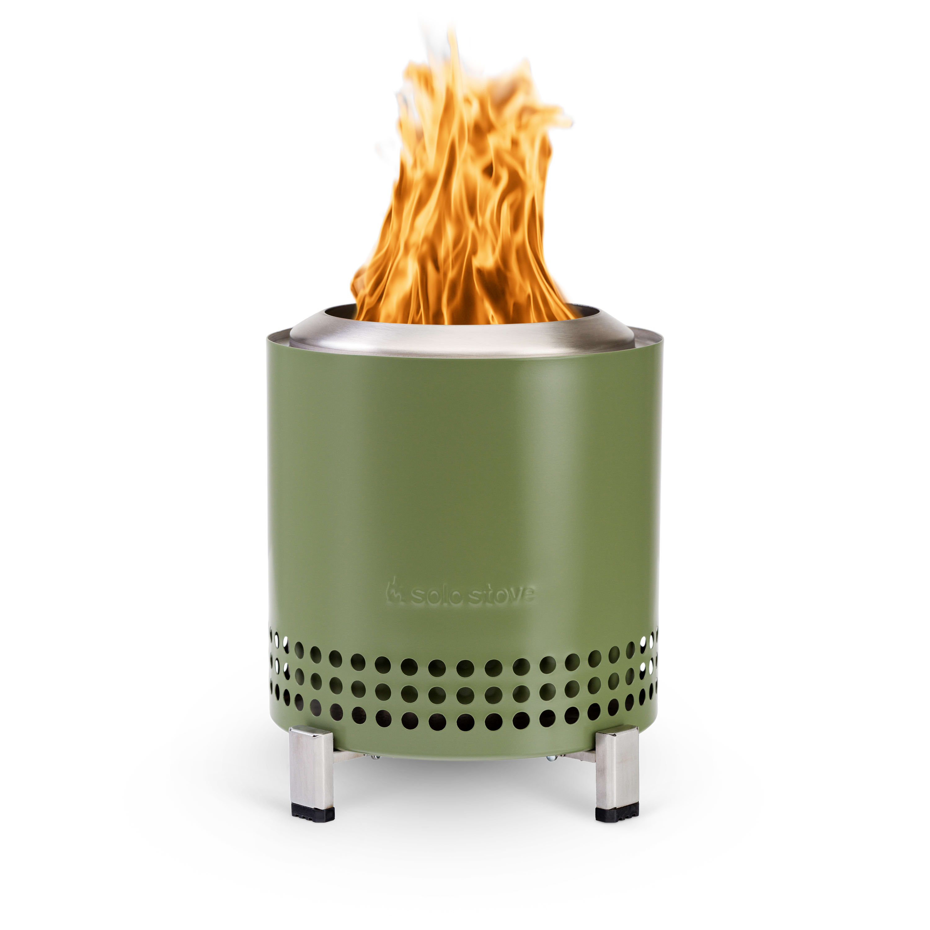 Solo Stove SSMESA-XL-DEEPOLIVE 7-in W Deep Olive Stainless steel Wood-Burning Fire Pit