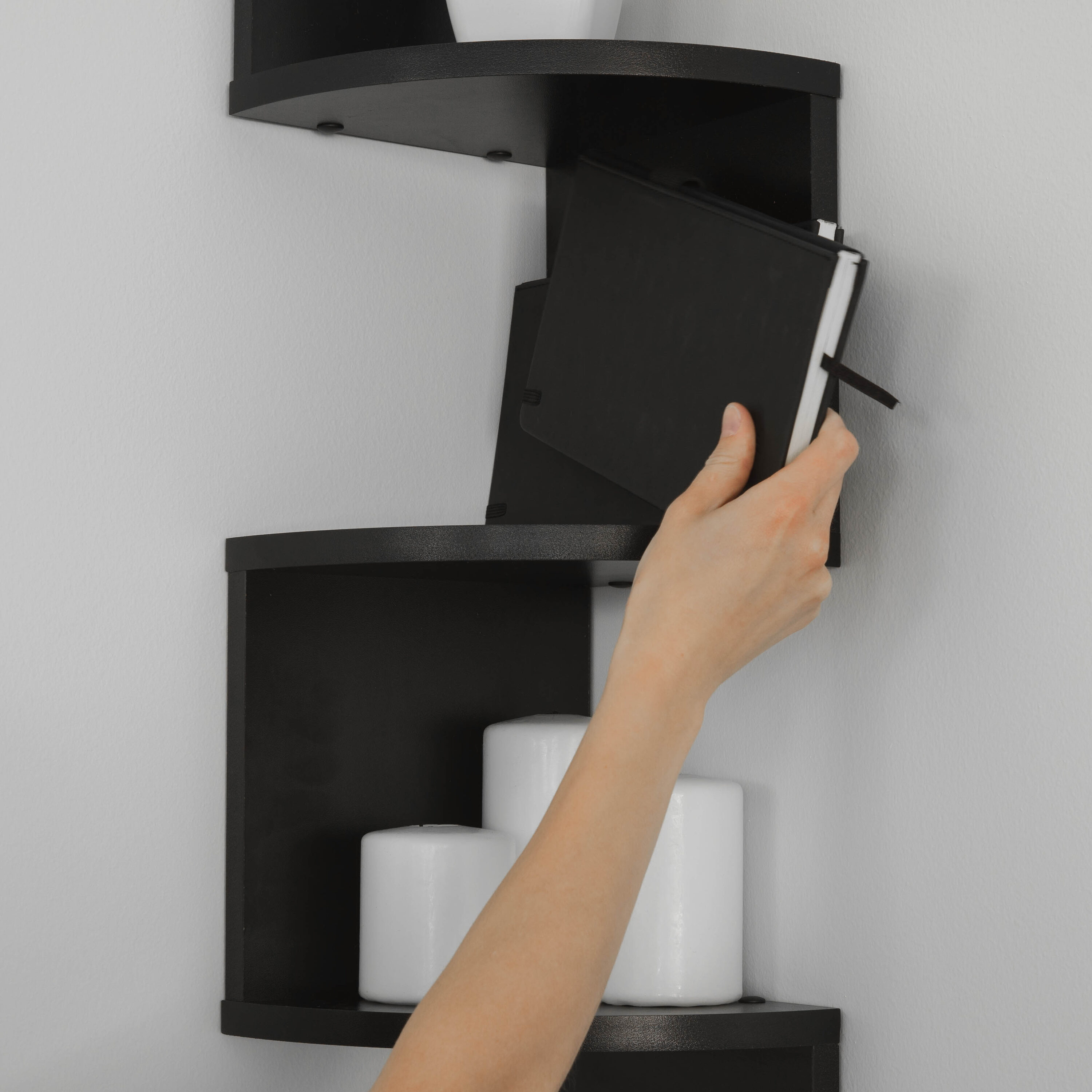 Danya B. XF11035BK Wall-Mounted-Shelving - View #5