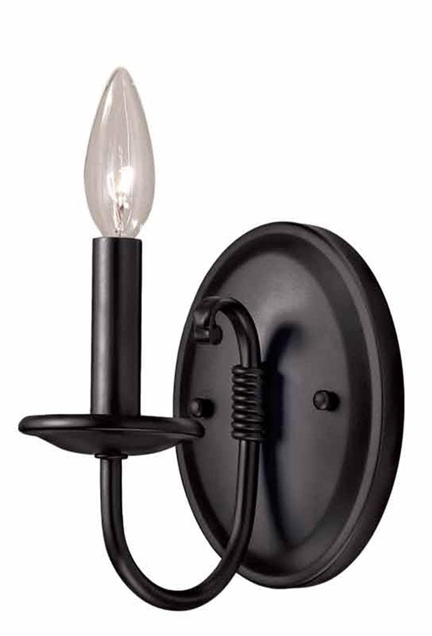 Portfolio 475 In W 1 Light Black Arm Wall Sconce In The Wall Sconces