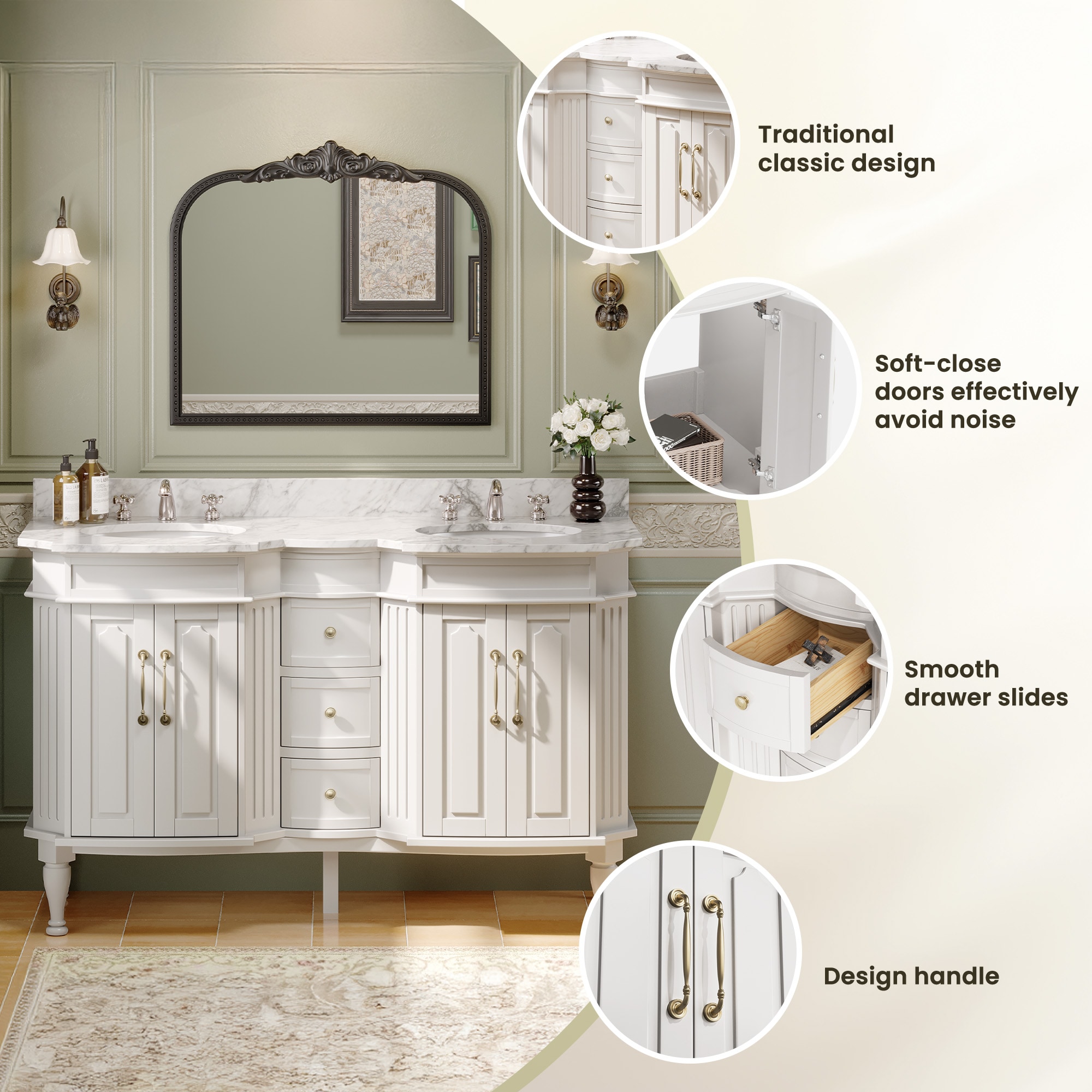 VOUA SAF-DSRCJ-YE Bath-Vanity-Combo - View #5
