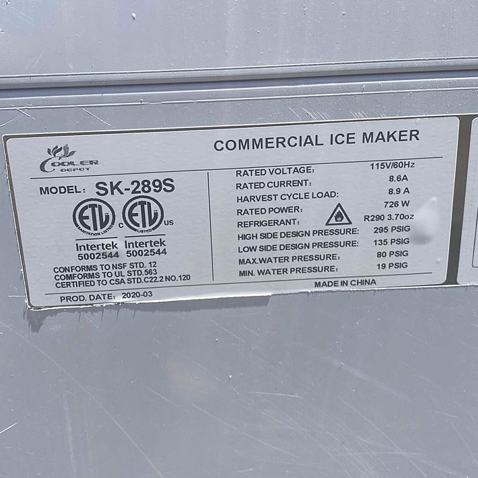 Cooler Depot 3XXSK-289S Commercial-Ice-Makers - View #4