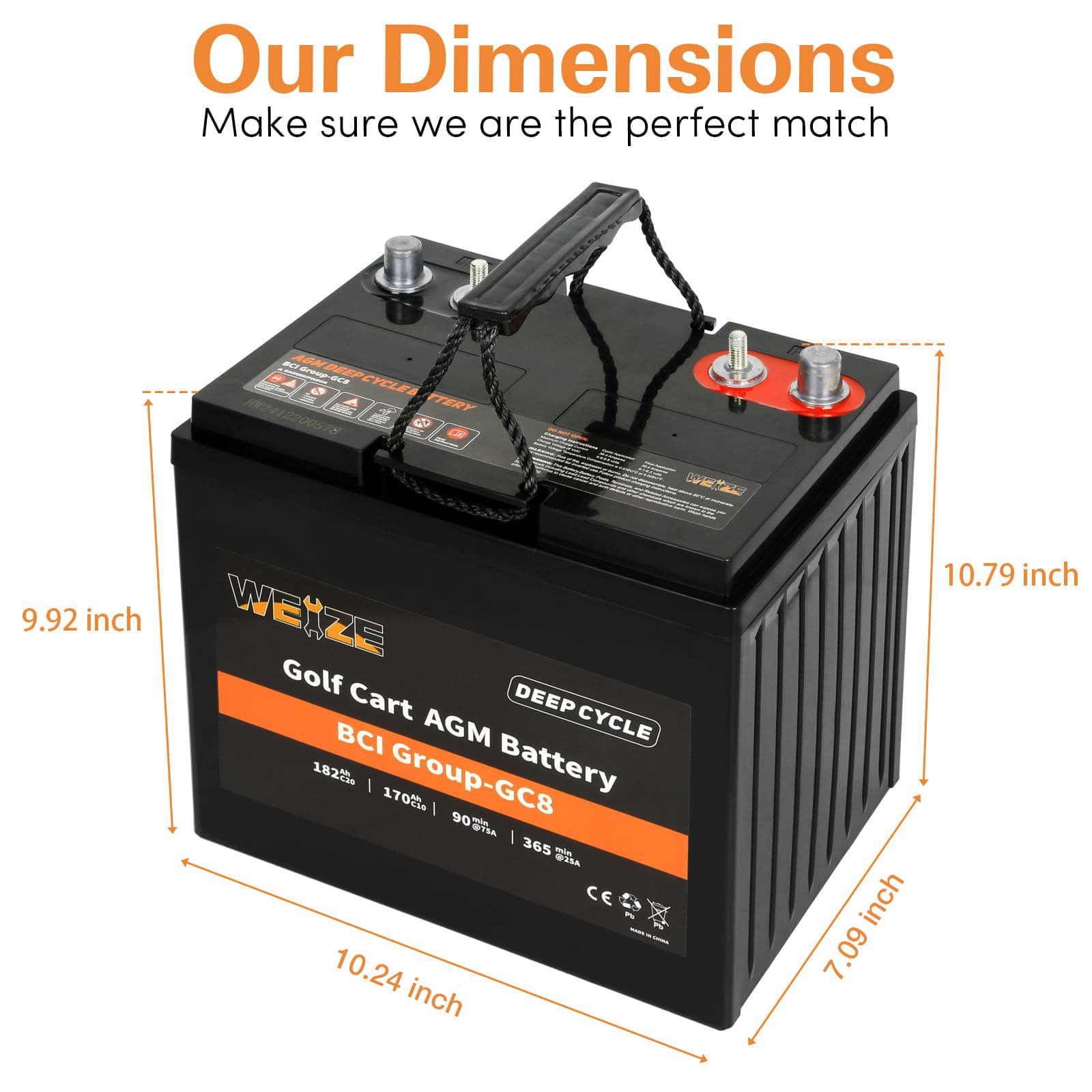 WEIZE BAD-1561 Power-Equipment-Batteries - View #2