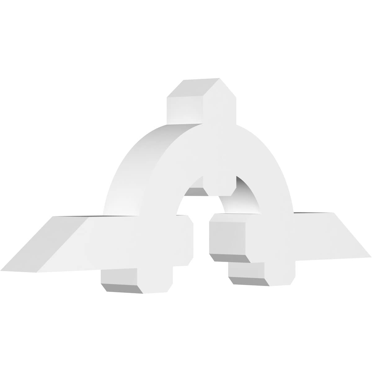 Ekena Millwork GBP060X23X0606ERI00 Ericson White PVC Gable bracket