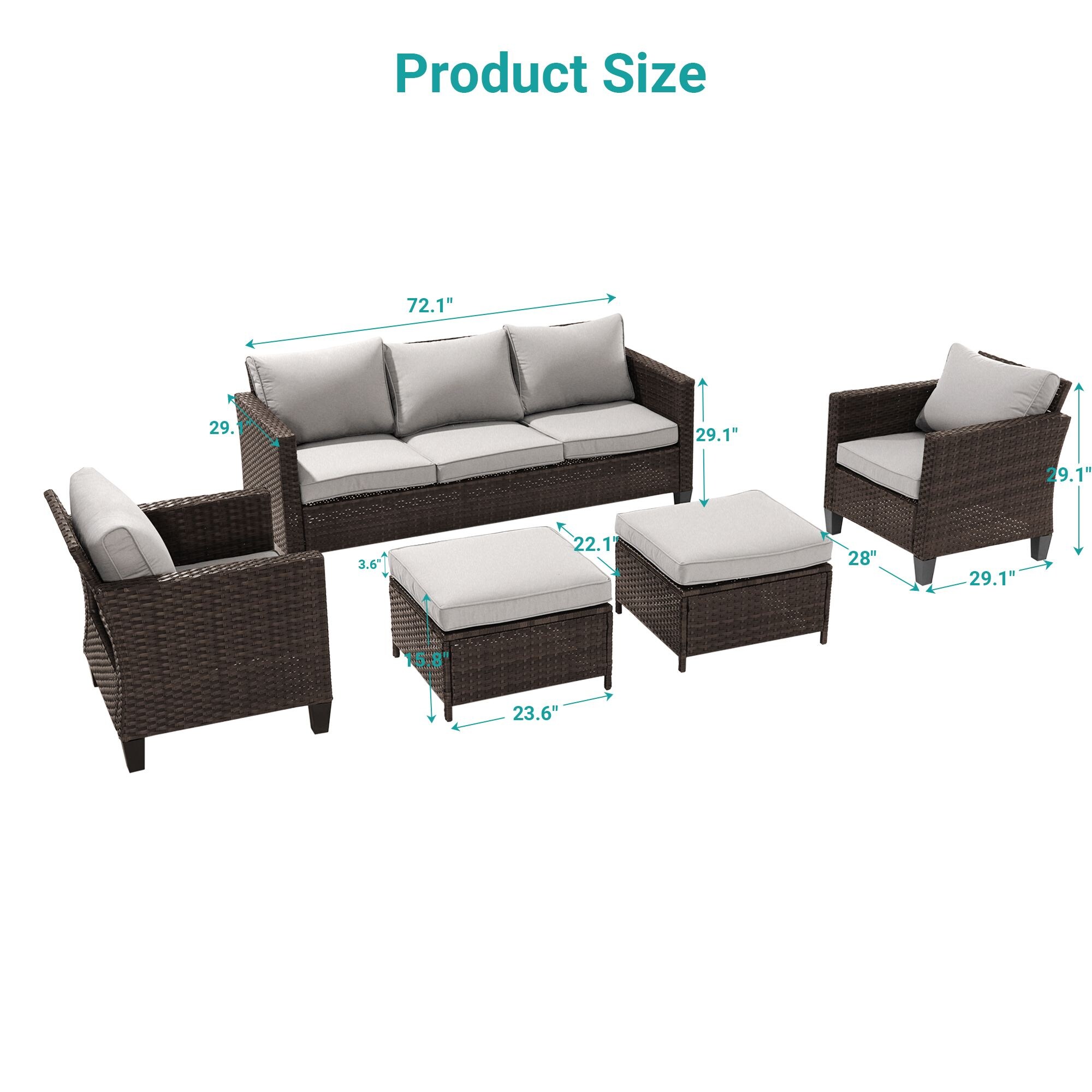 ACEGOSES LW-115BLY-T13 Patio-Conversation-Sets - View #2