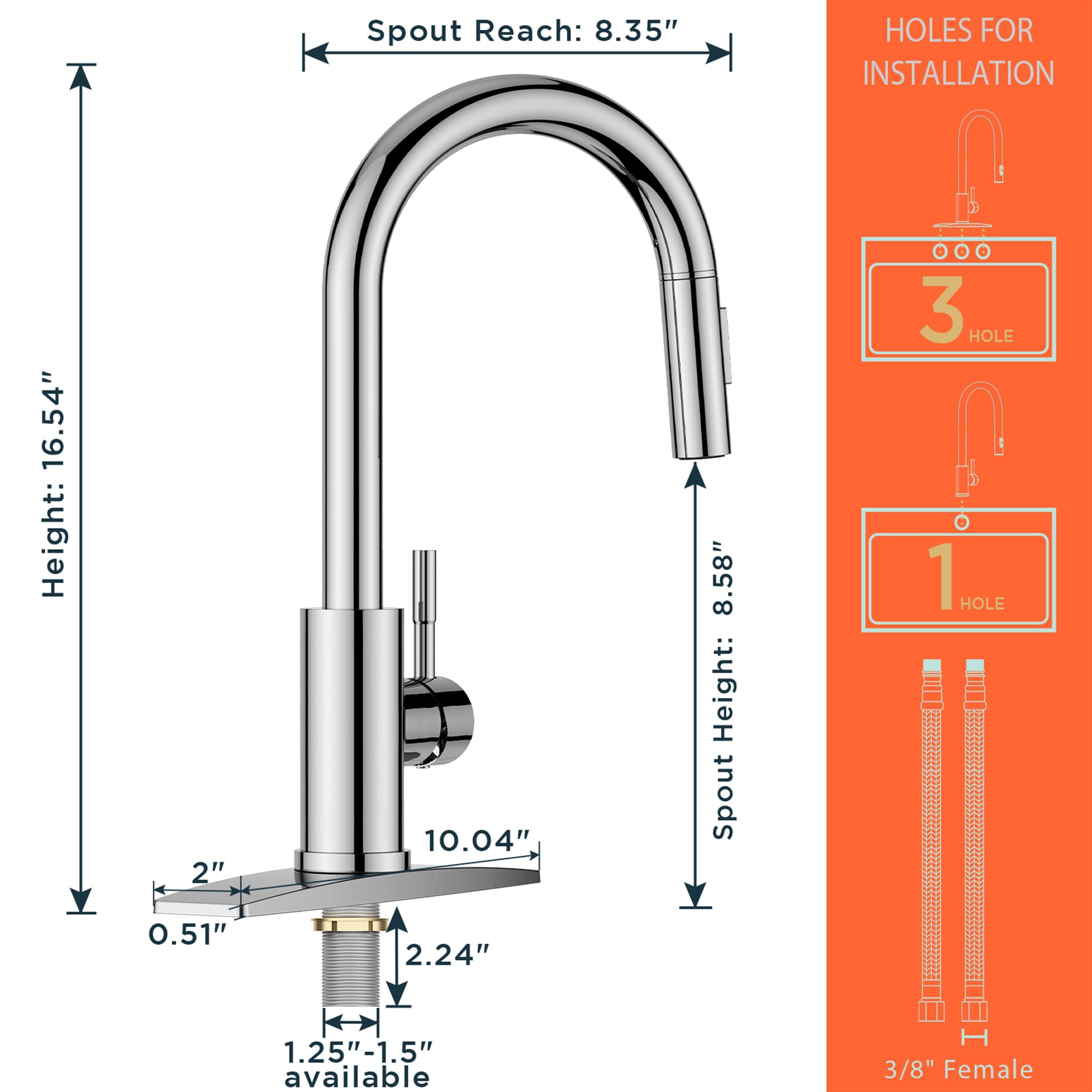 androme AD2430CH Kitchen-Faucets - View #6