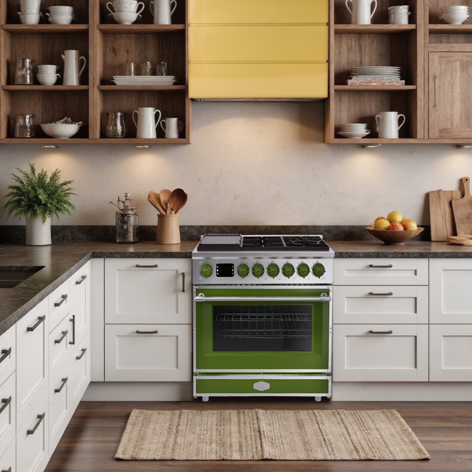 Akicon AK-G36N05A-GASGASB1 Freestanding-Gas-Ranges - View #3