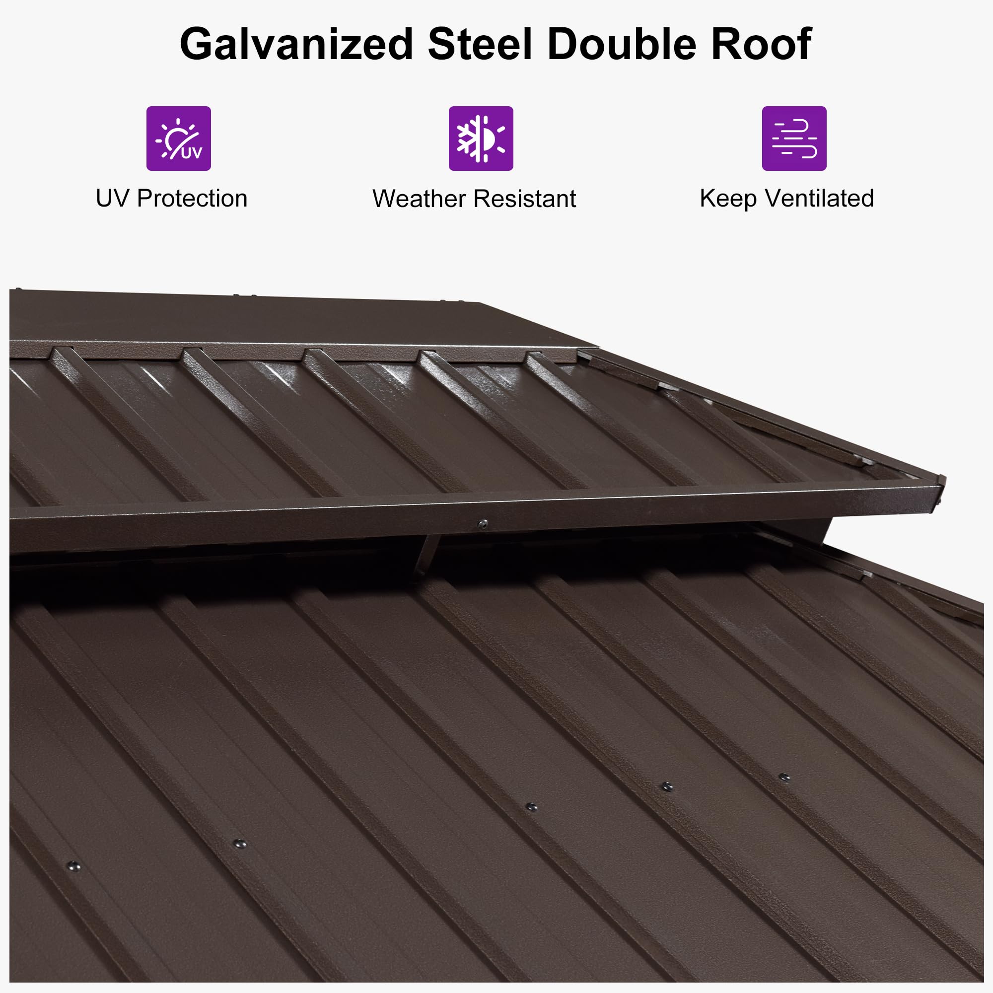 PURPLE LEAF LS04JJG1012-BR Wood-Resin-Gazebos - View #6