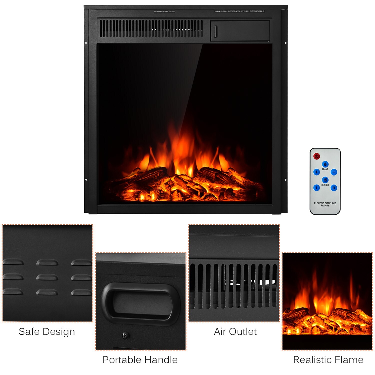 Costway CSHY001416 Electric-Fireplaces - View #9