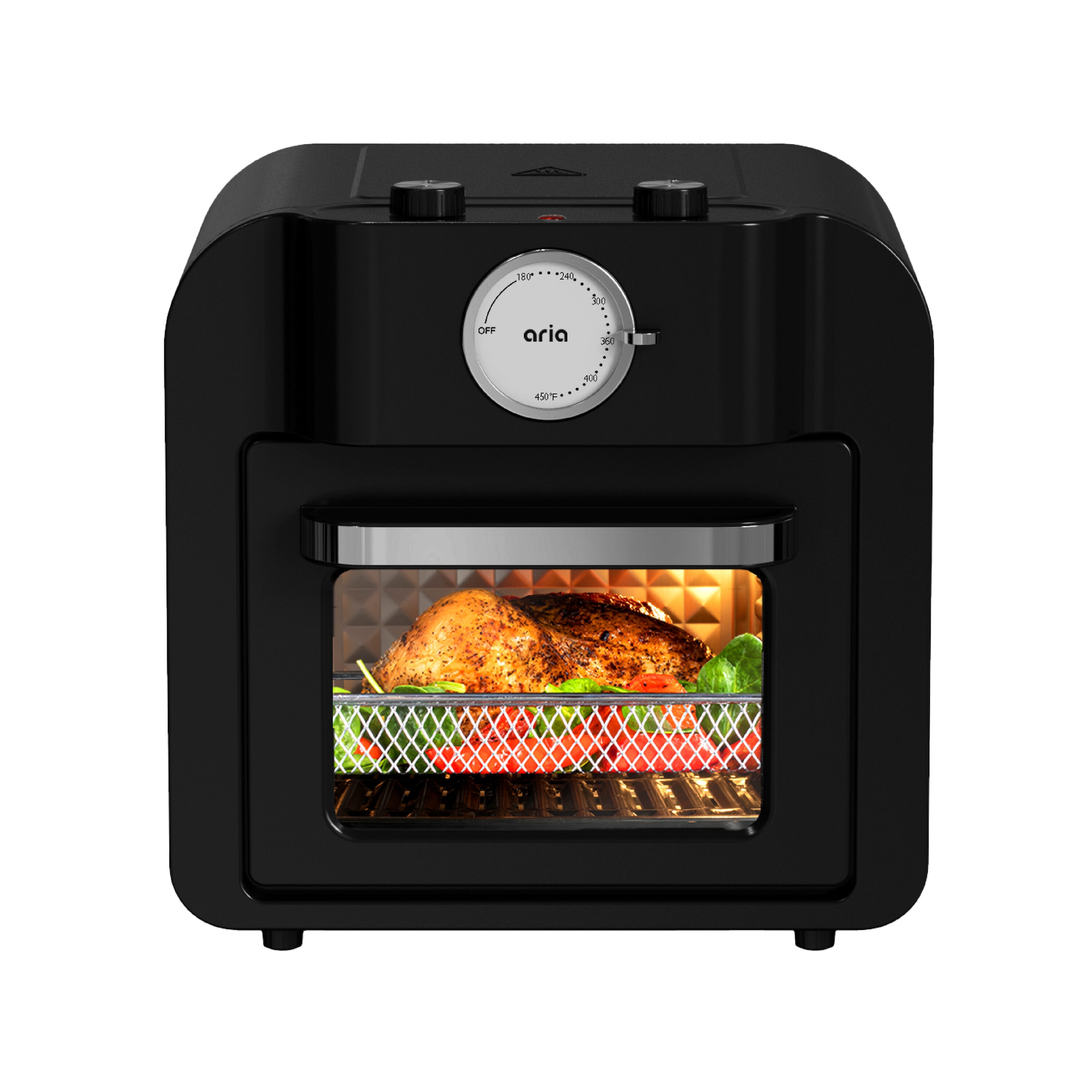 Hamilton Beach BLACK 6-in-1 Air Fryer Toaster Oven 1700W