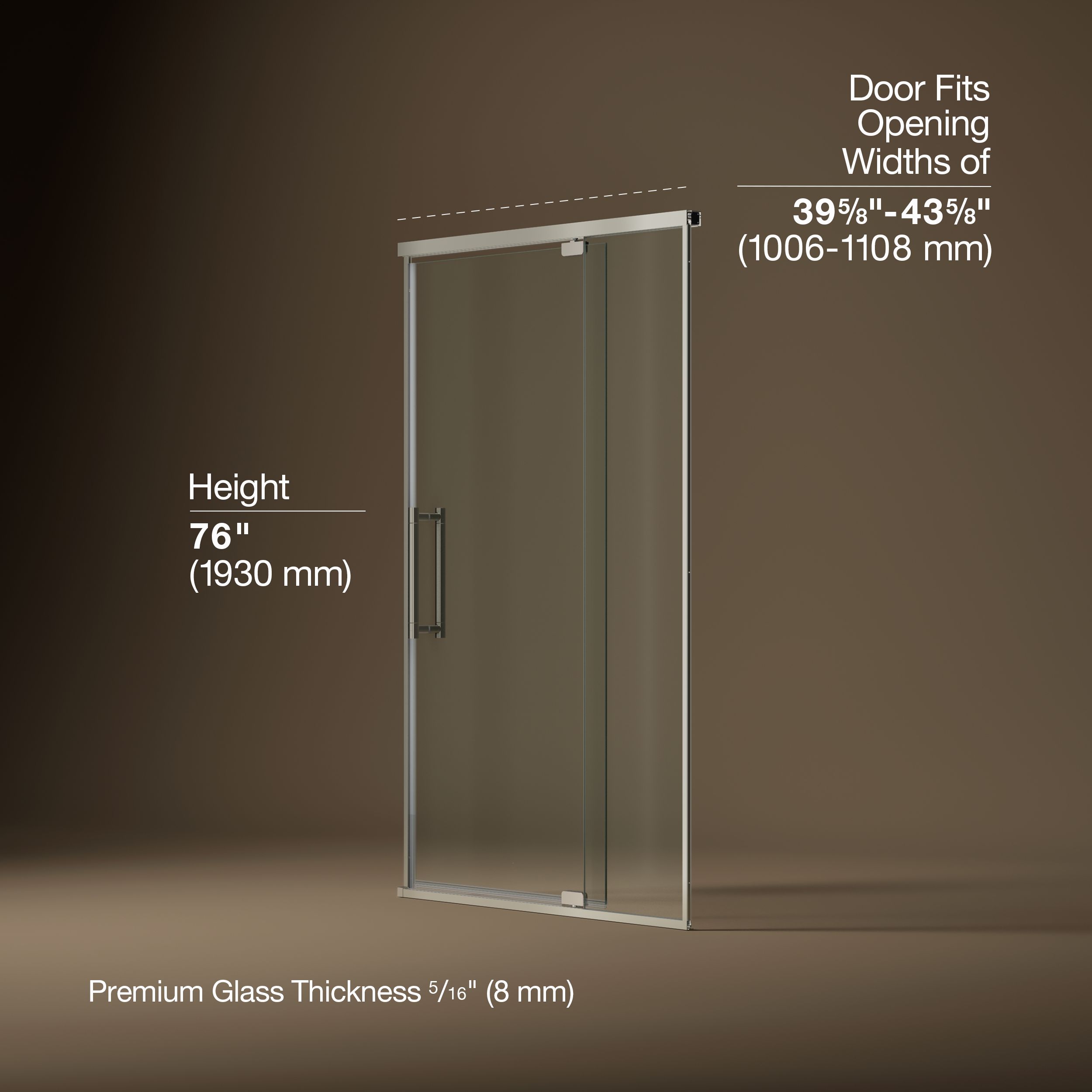 KOHLER 702479-8L-BNK Shower-Doors - View #3