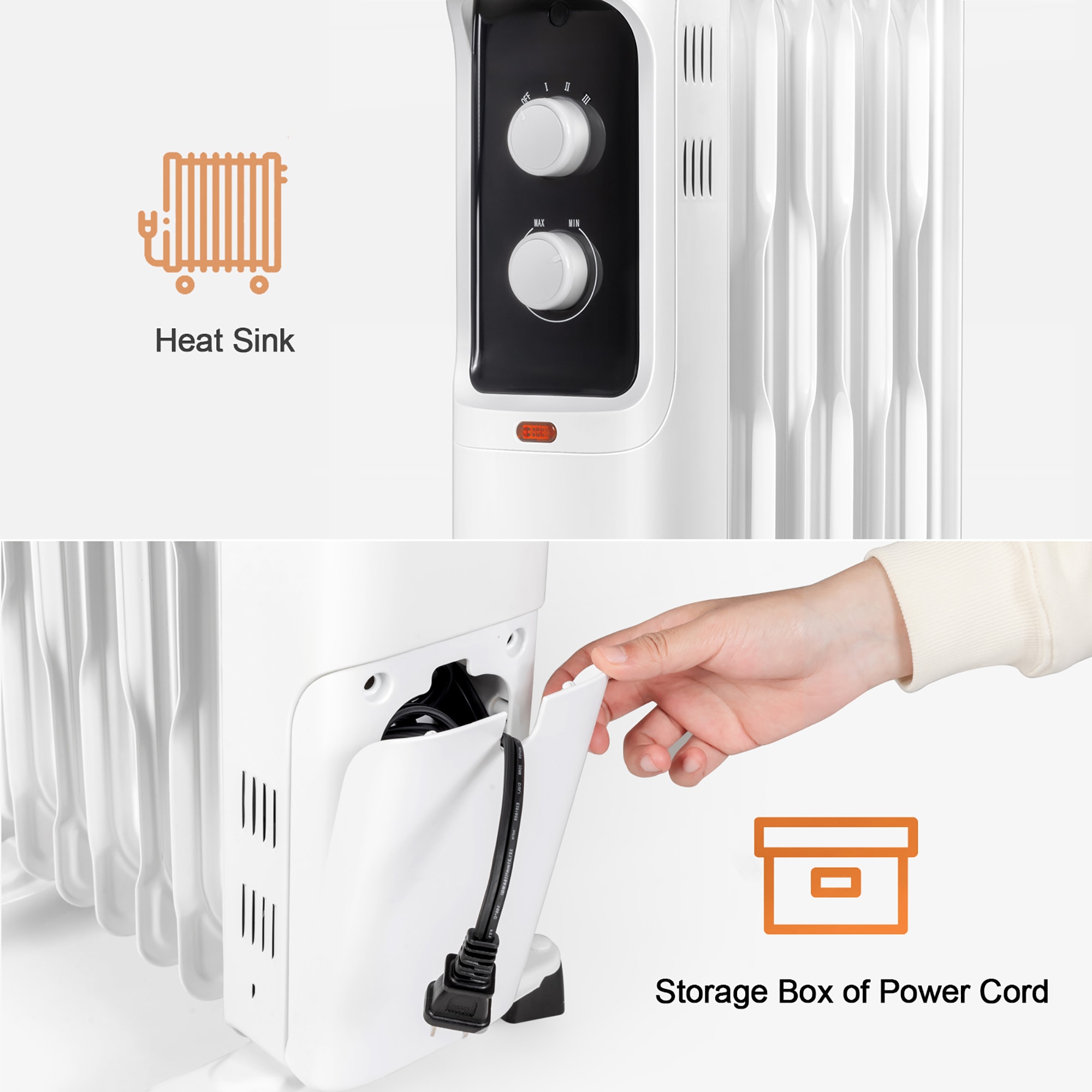 Goplus EP24919US-WH Portable-Electric-Heat - View #3