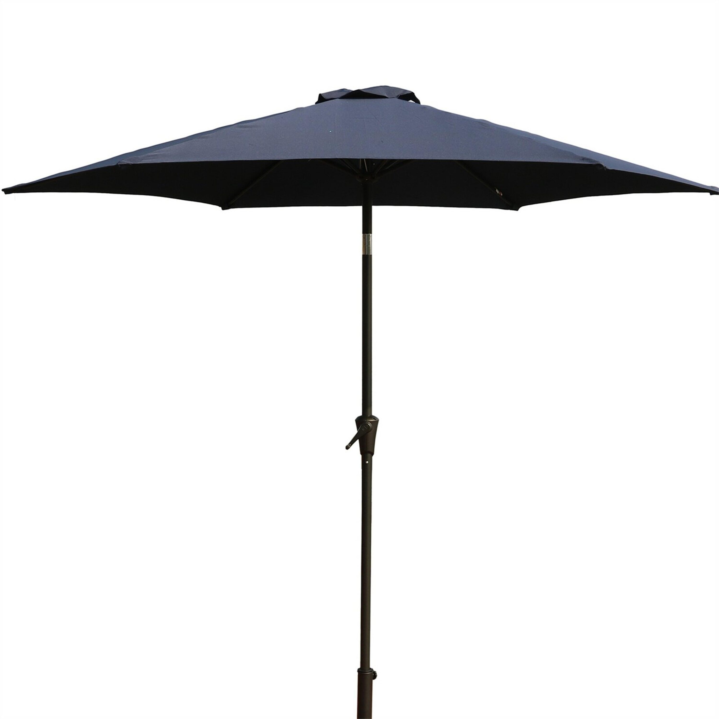 Bayfeve BF-057BU-GC 8.86-ft Aluminum Navy Crank Market Patio Umbrella
