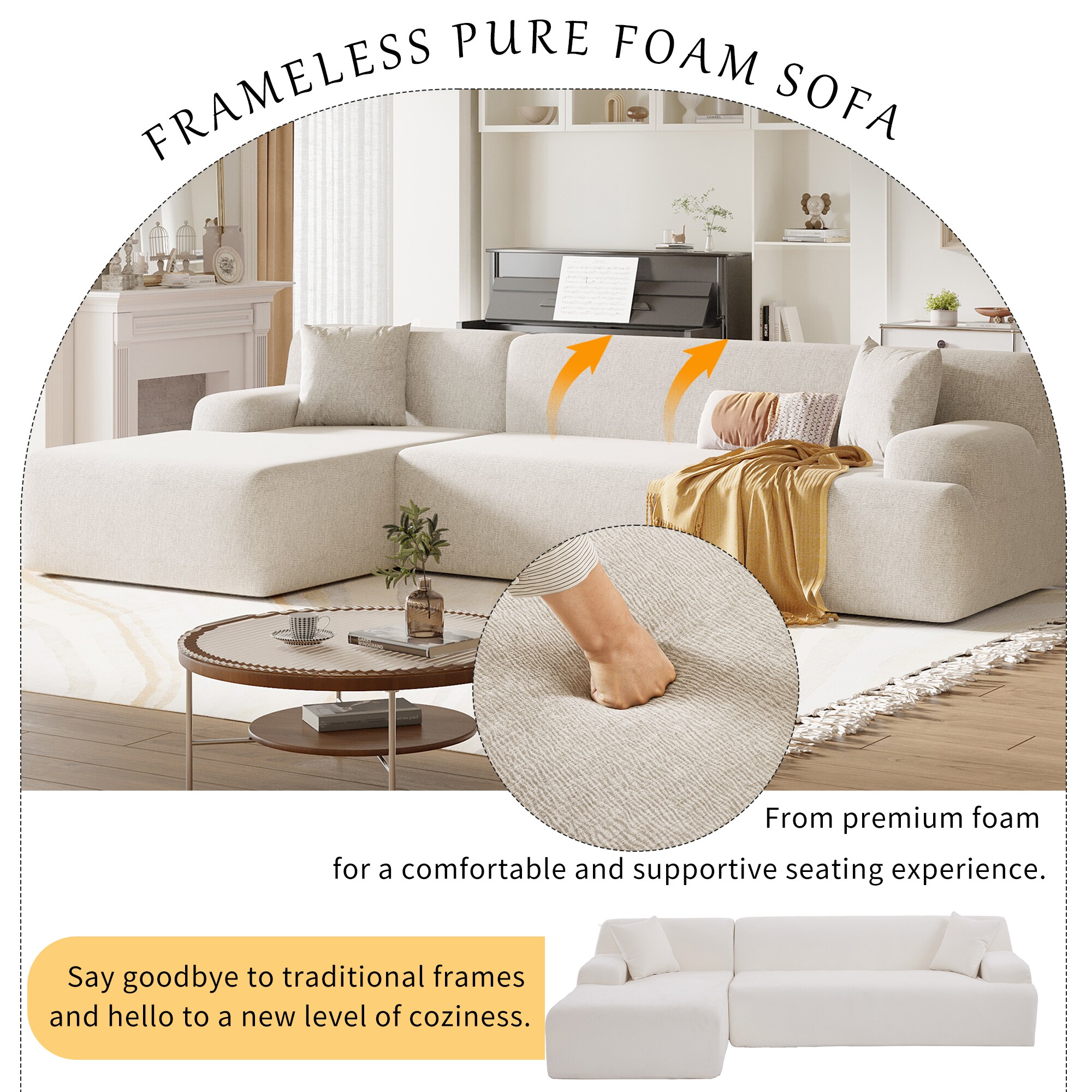 JIMSMAISON JMUSSO01BEG Sofas-Loveseats - View #8